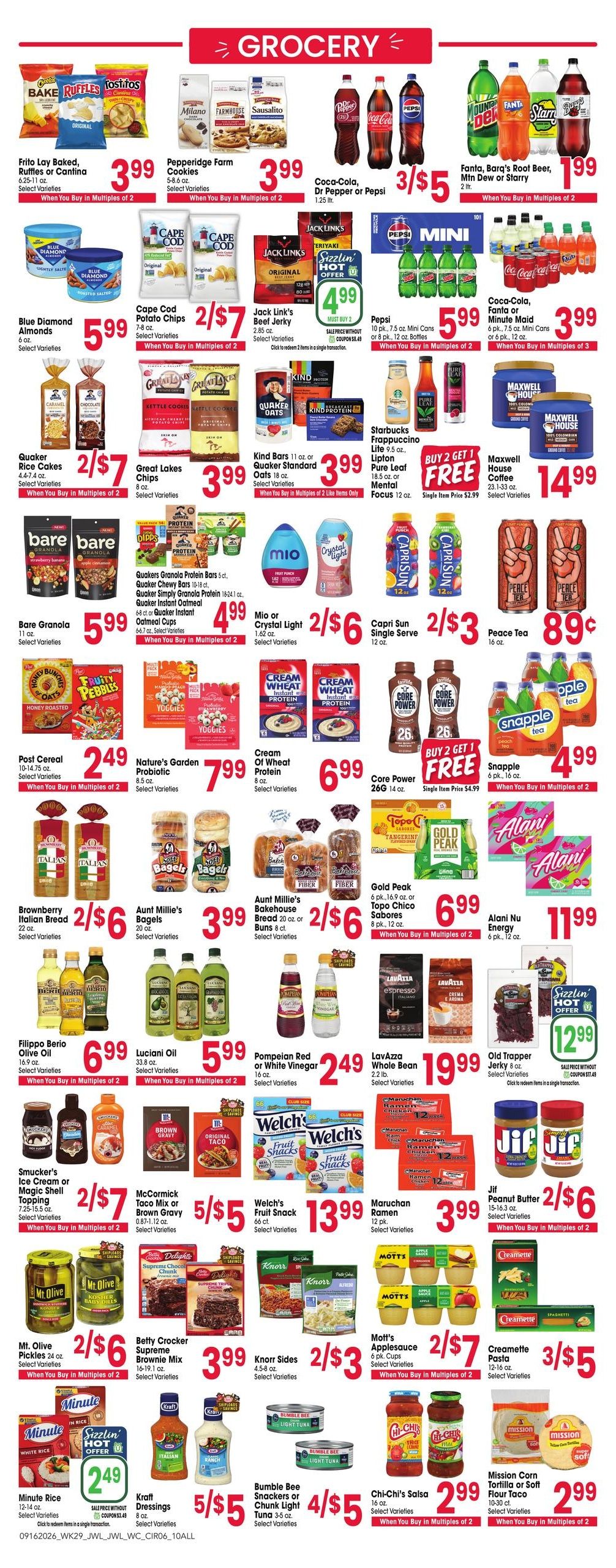 Jewel-Osco (Aurora Area, IL) Weekly Ad September 16 - 22, 2026