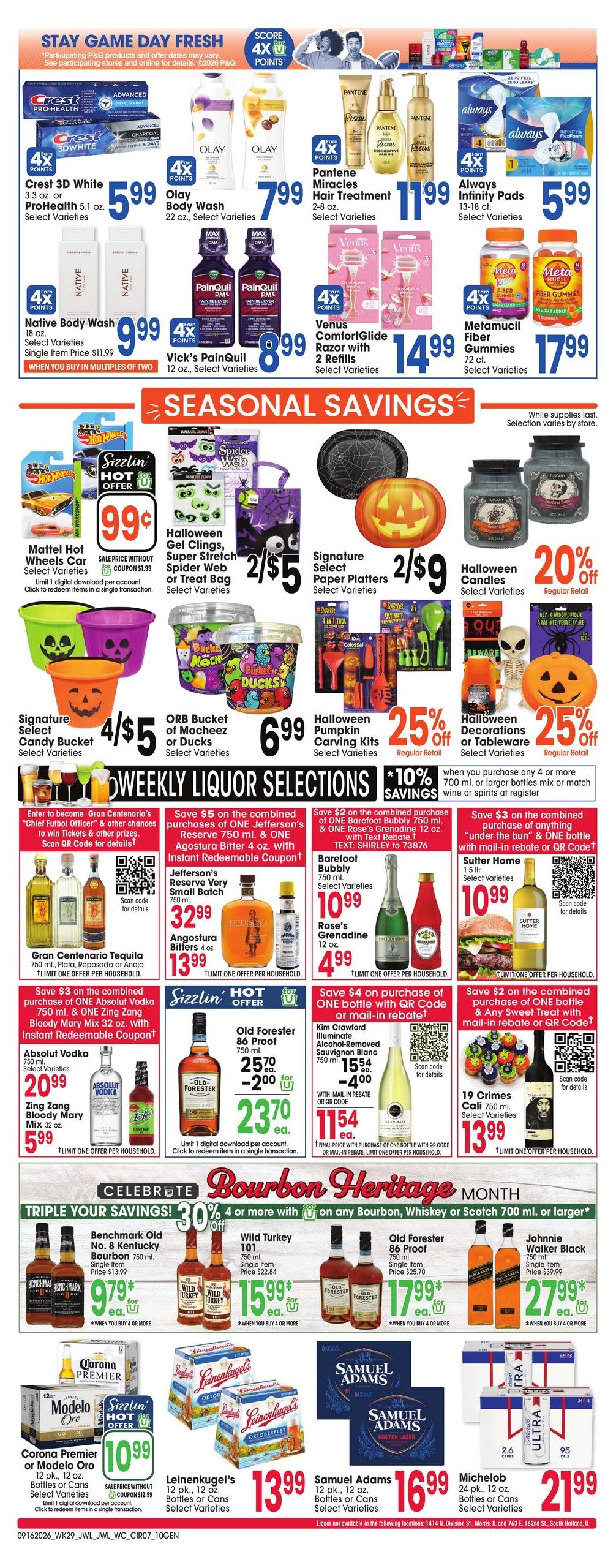 Jewel-Osco (Aurora Area, IL) Weekly Ad September 16 - 22, 2026