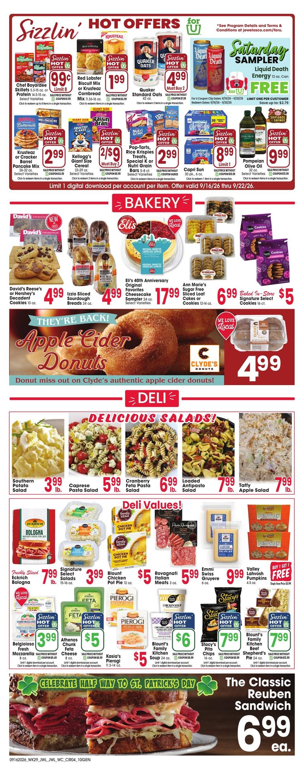 Jewel-Osco (Bellevue Area, IA) Weekly Ad September 16 - 22, 2026