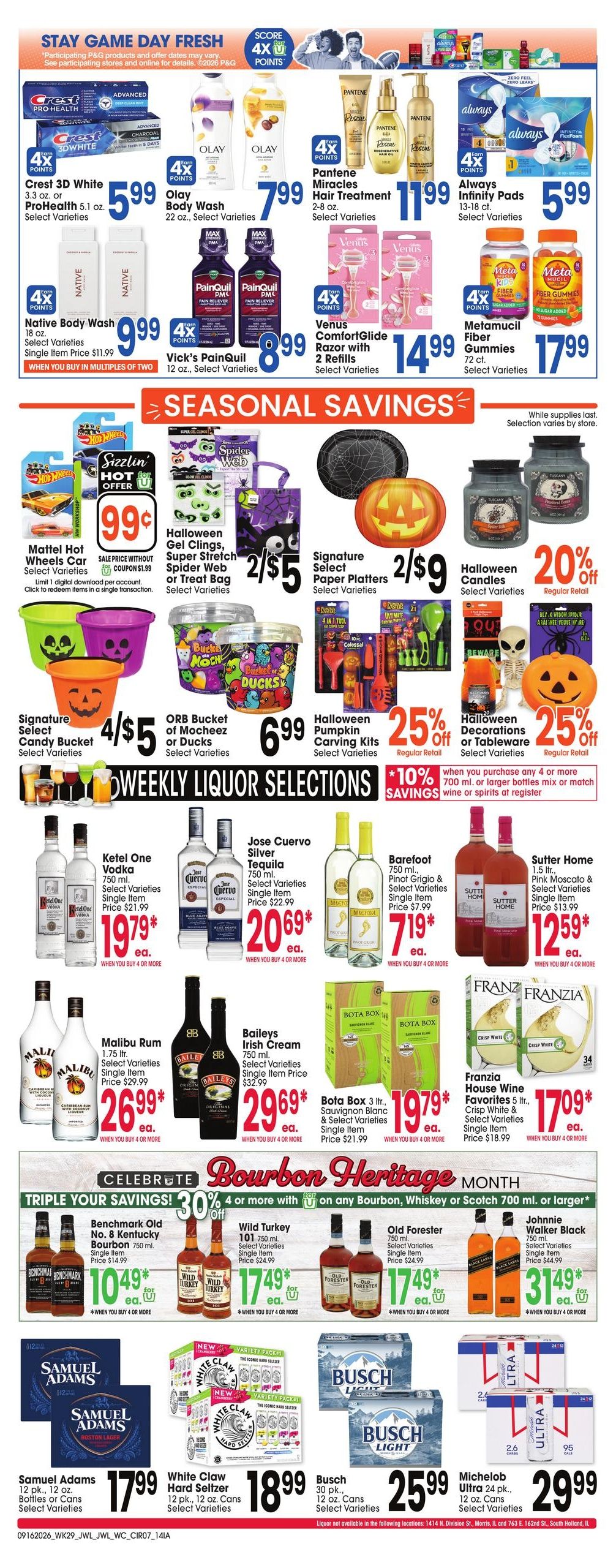 Jewel-Osco (Bellevue Area, IA) Weekly Ad September 16 - 22, 2026