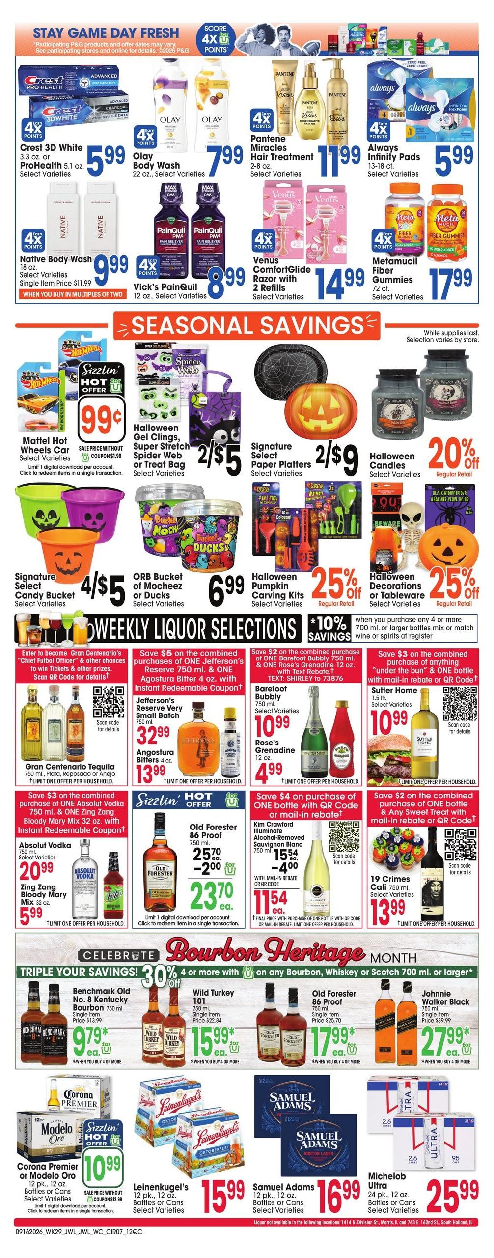Jewel-Osco (Davenport Area, IA) Weekly Ad September 16 - 22, 2026