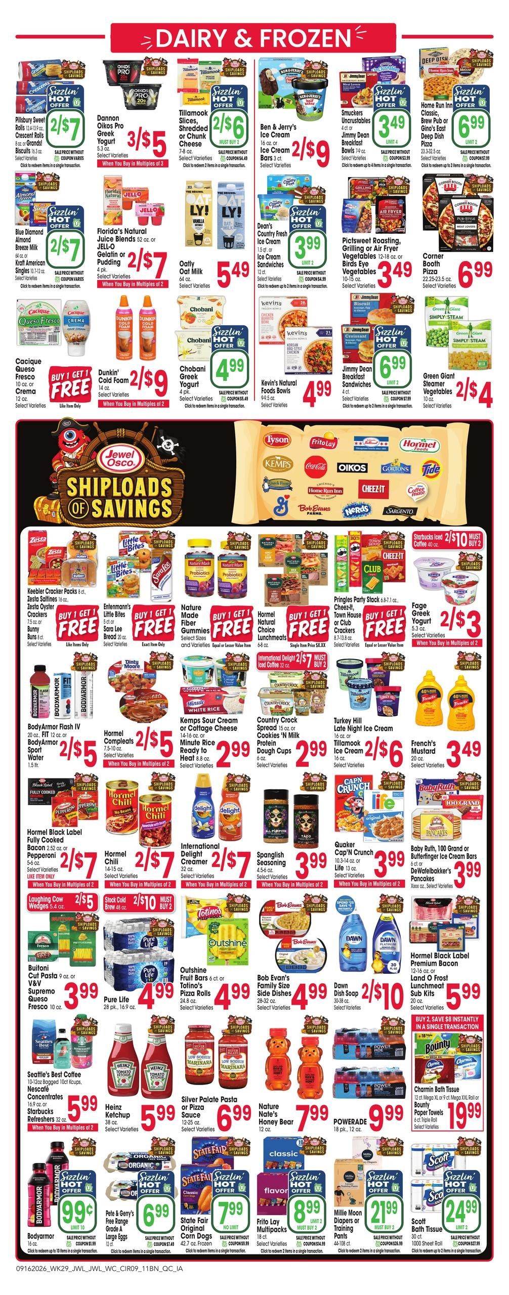 Jewel-Osco (Davenport Area, IA) Weekly Ad September 16 - 22, 2026