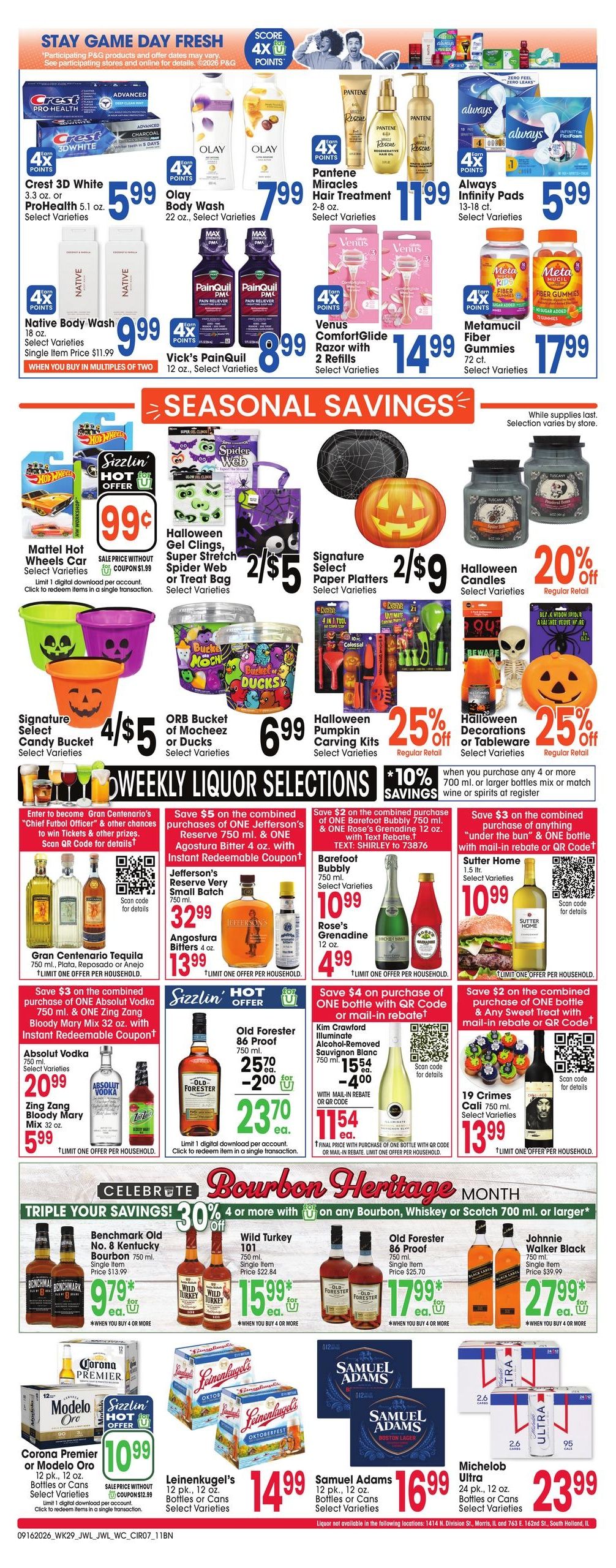 Jewel-Osco (De Land Area, IL) Weekly Ad September 16 - 22, 2026