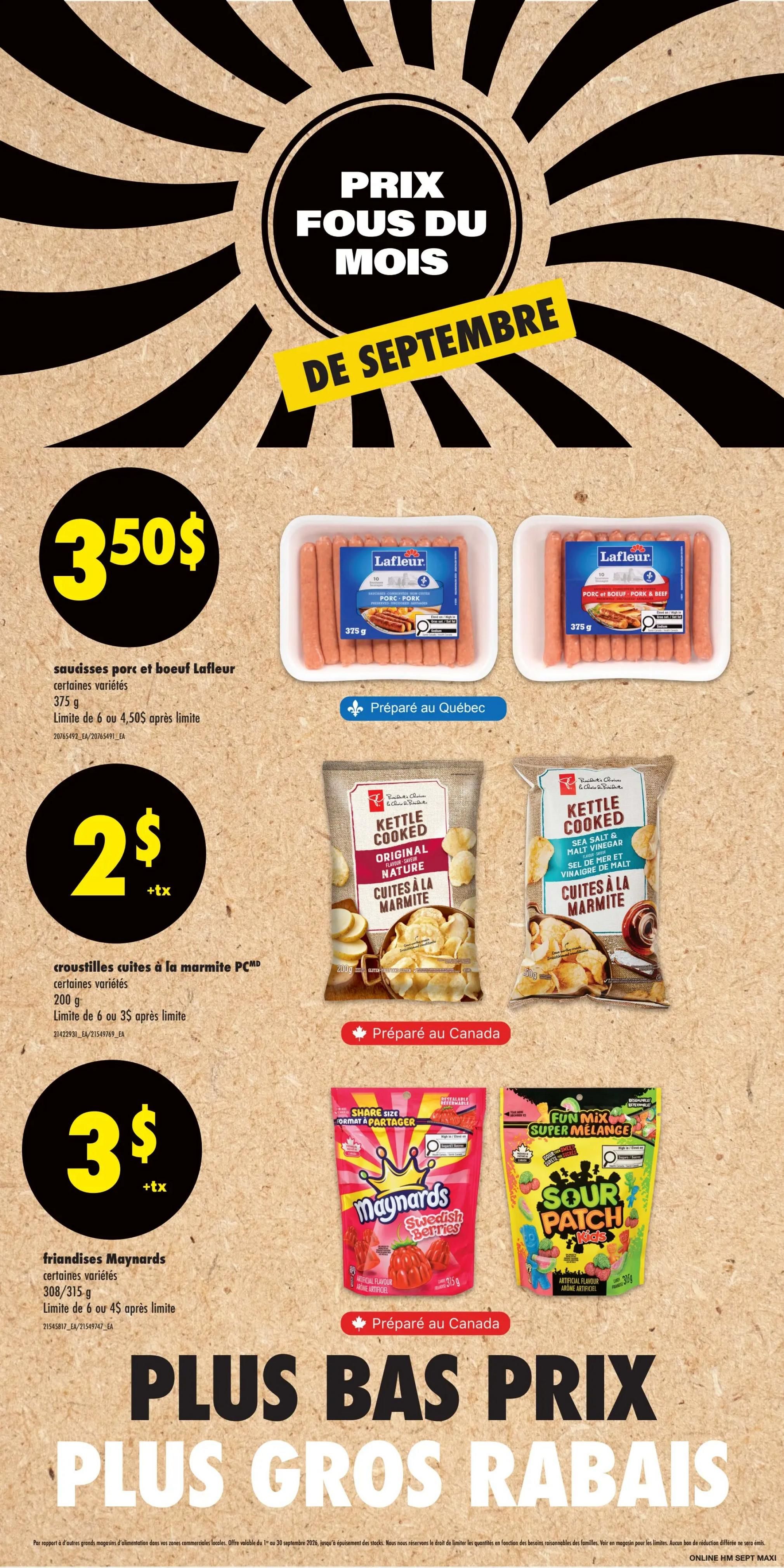 Maxi Flyer September 17 to 23