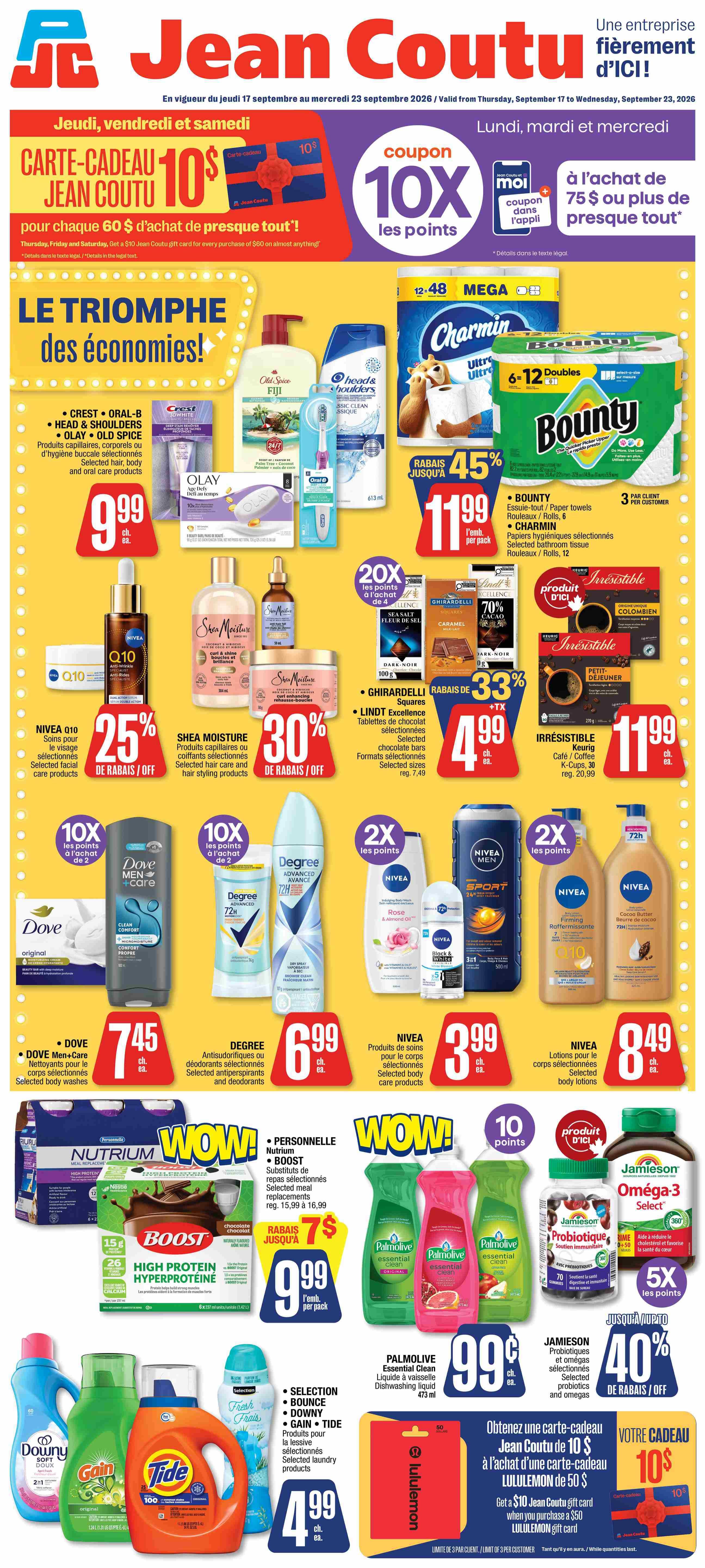 Jean Coutu Flyer September 17 to 23