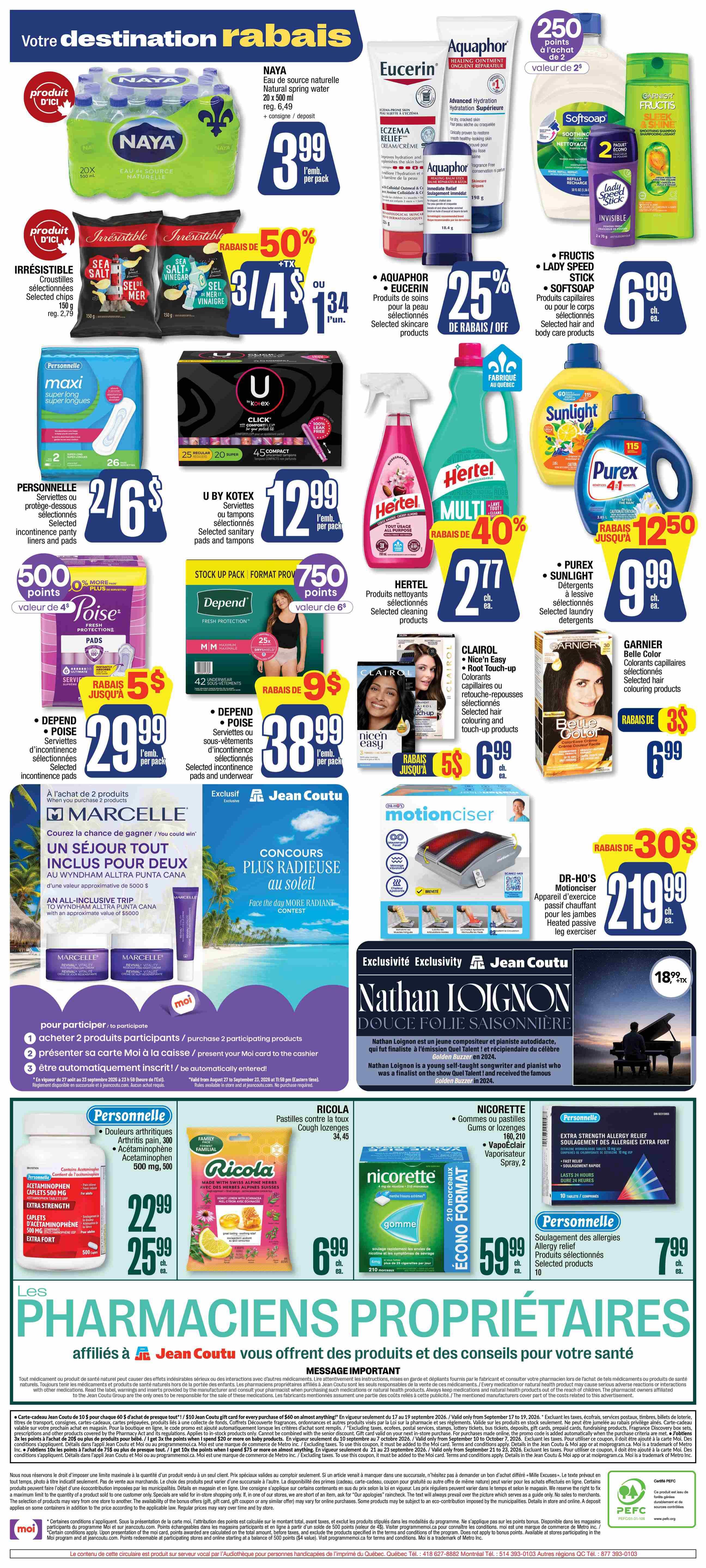 Jean Coutu Flyer September 17 to 23