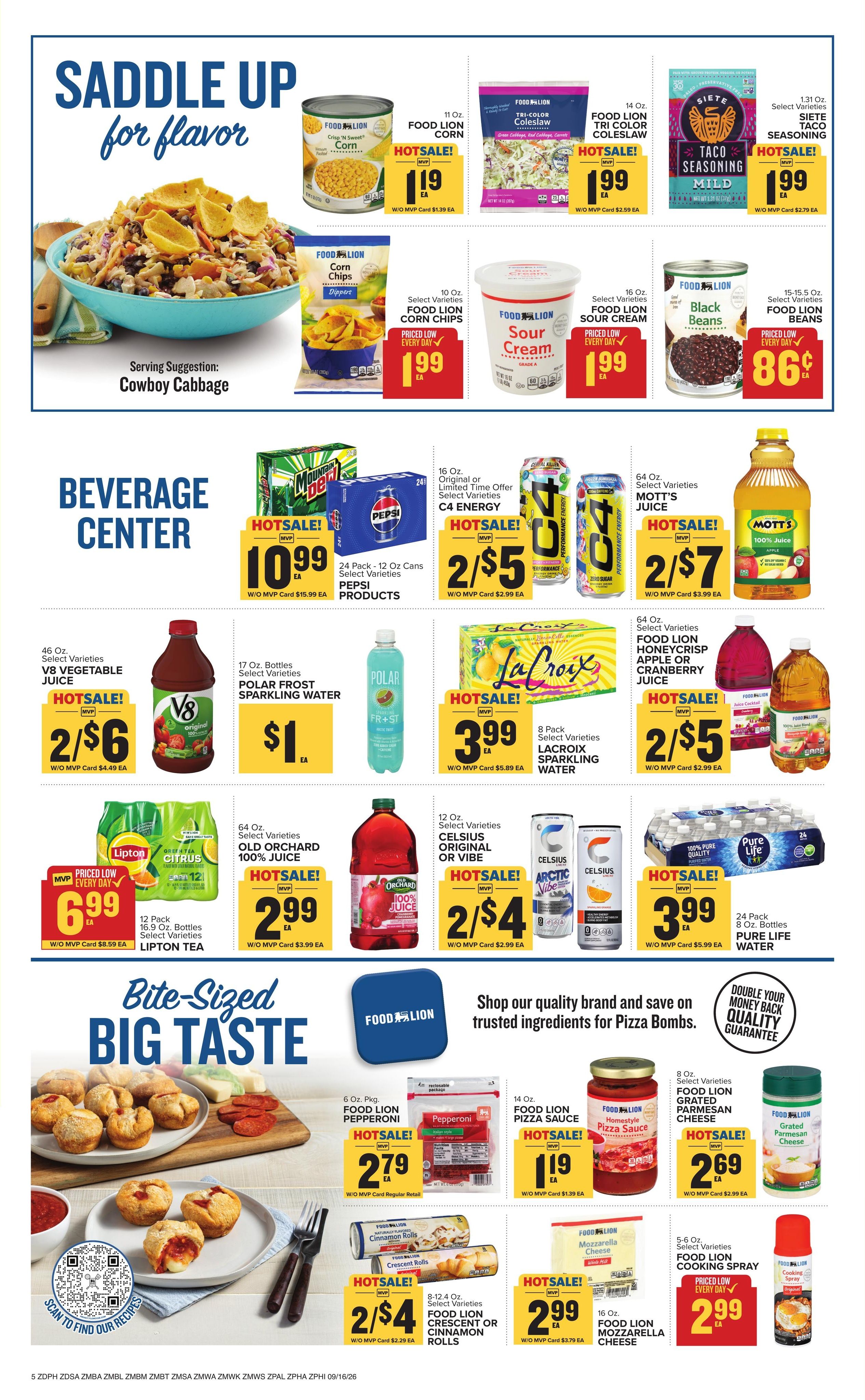 Food Lion (Annapolis-Baltimore Area, MD) Weekly Ad September 16 - 22, 2026