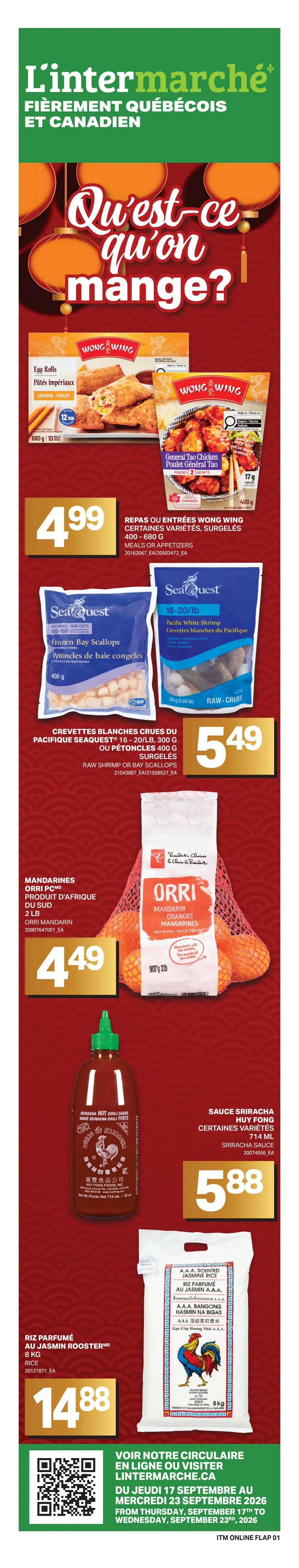 L'inter Marche Flyer September 17 to 23