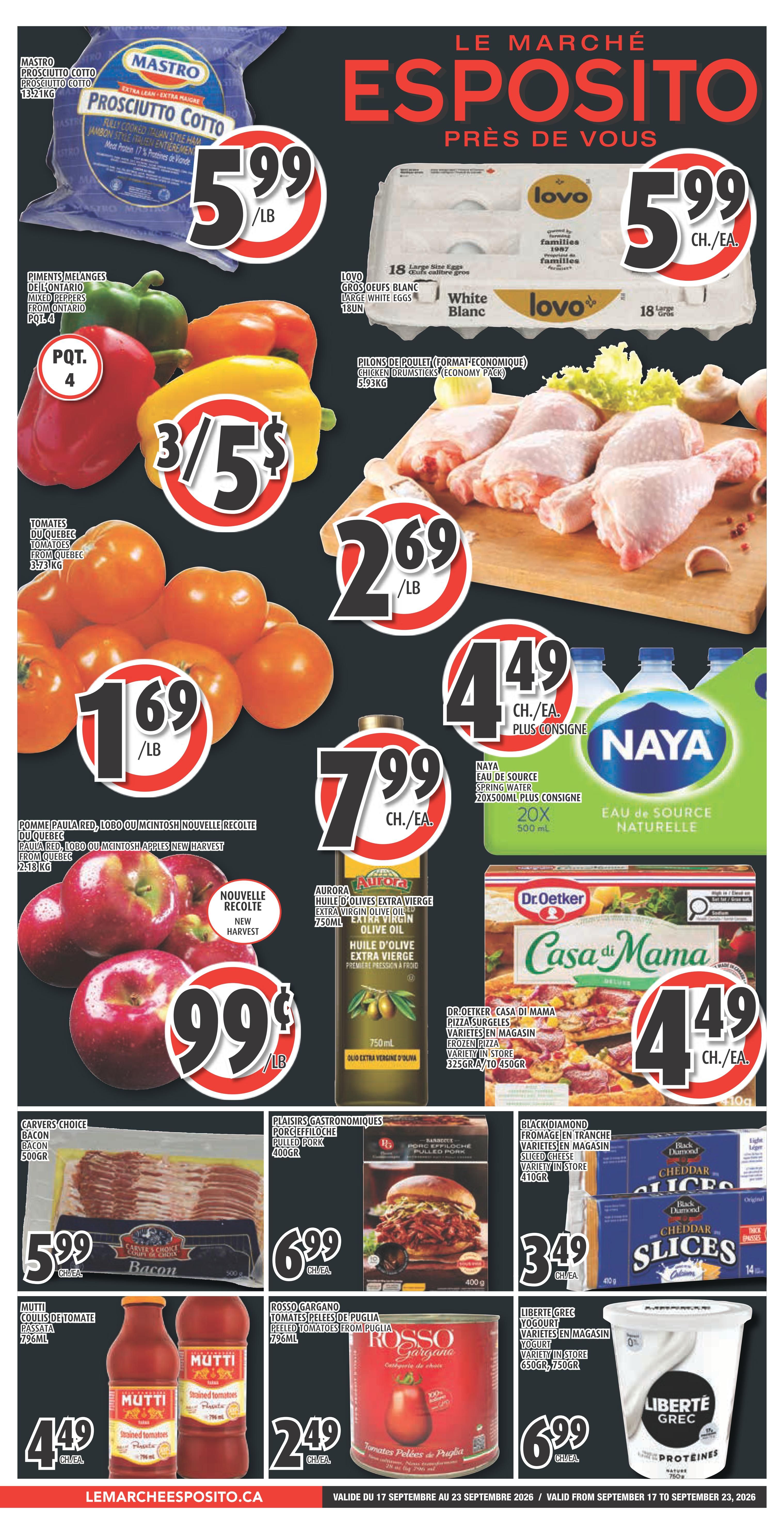 Esposito Flyer September 17 to 23