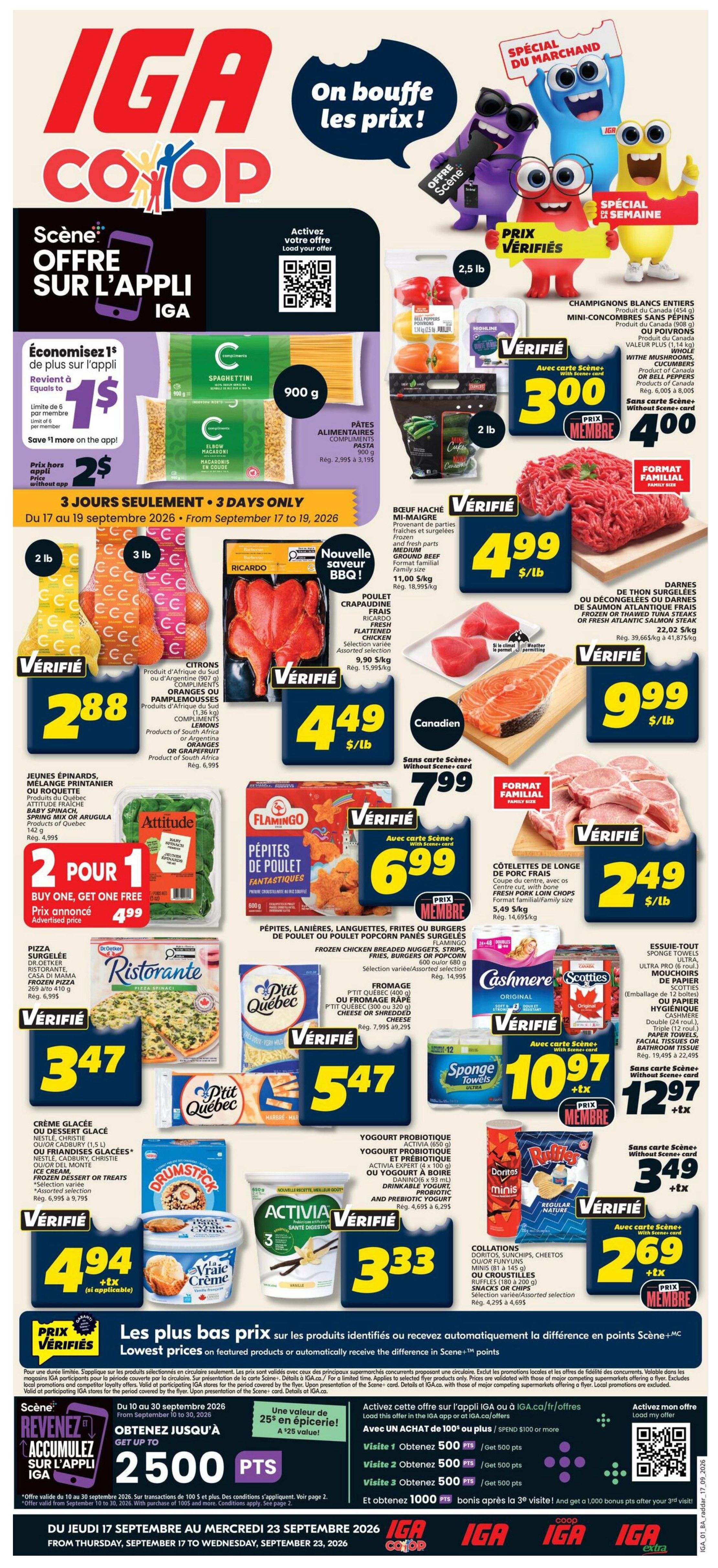 IGA (NB) Flyer September 17 to 23