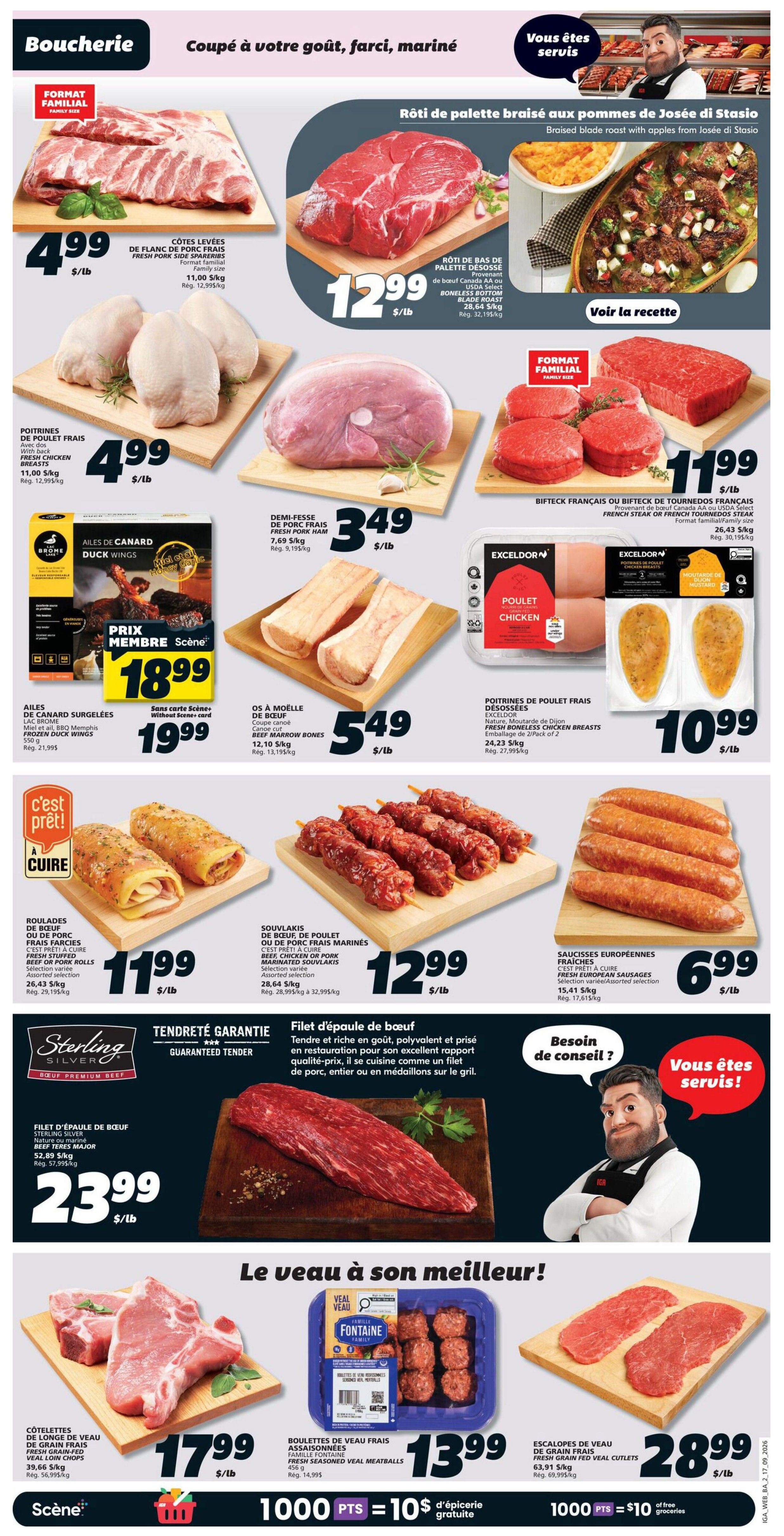 IGA (NB) Flyer September 17 to 23