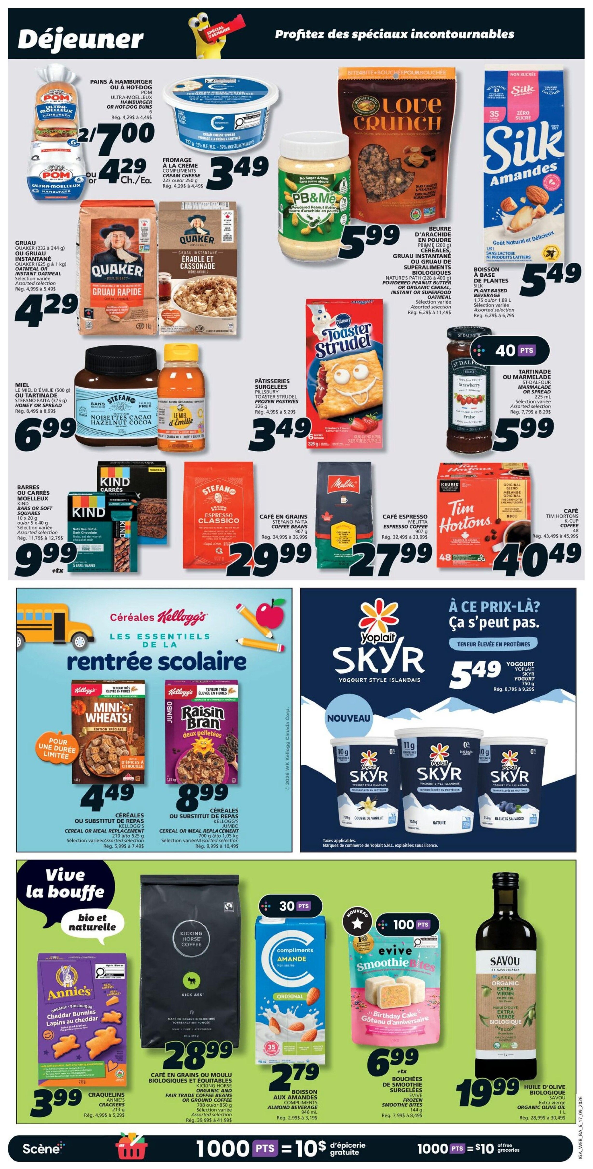 IGA (NB) Flyer September 17 to 23