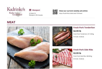Kudrinko's Flyer September 15 to 28