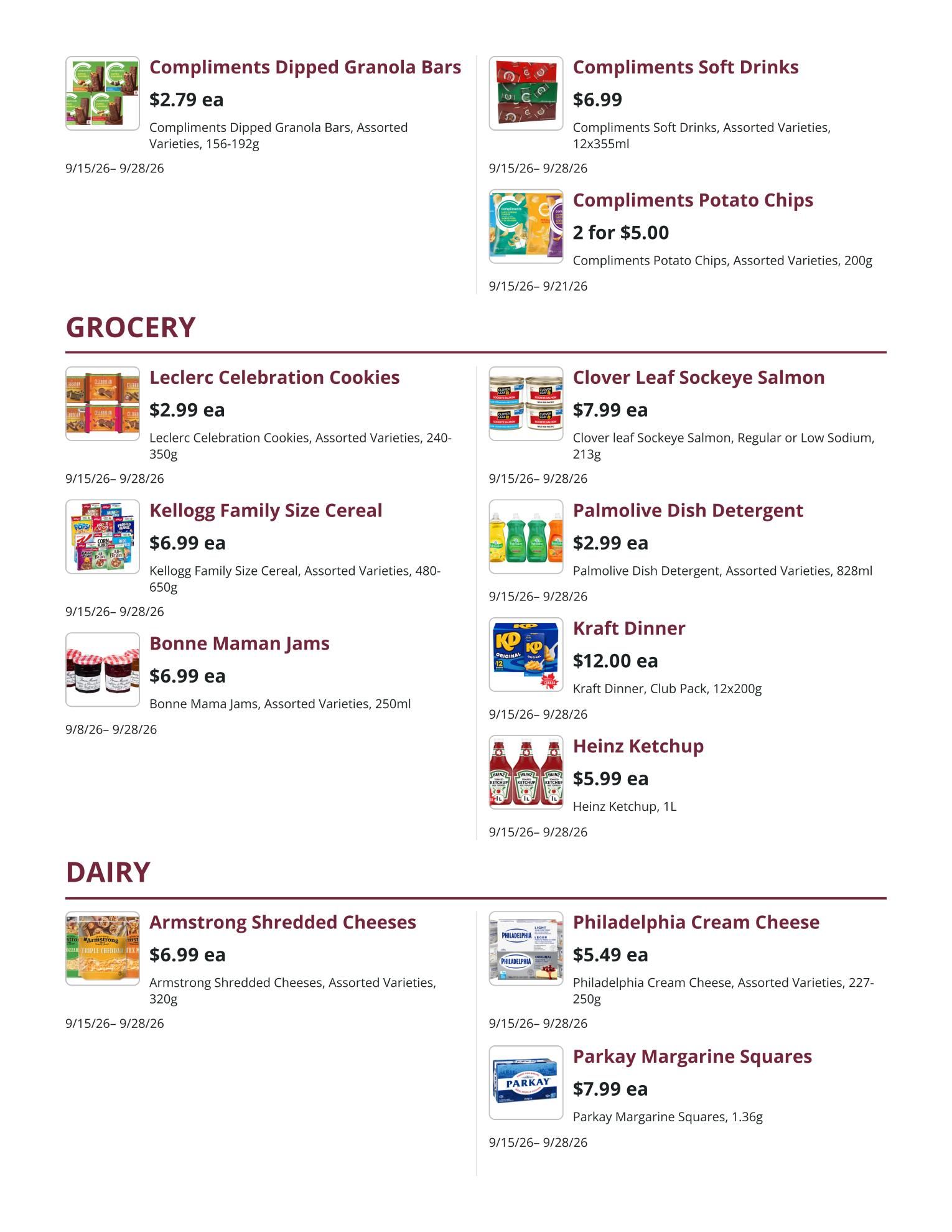 Kudrinko's Flyer September 15 to 28