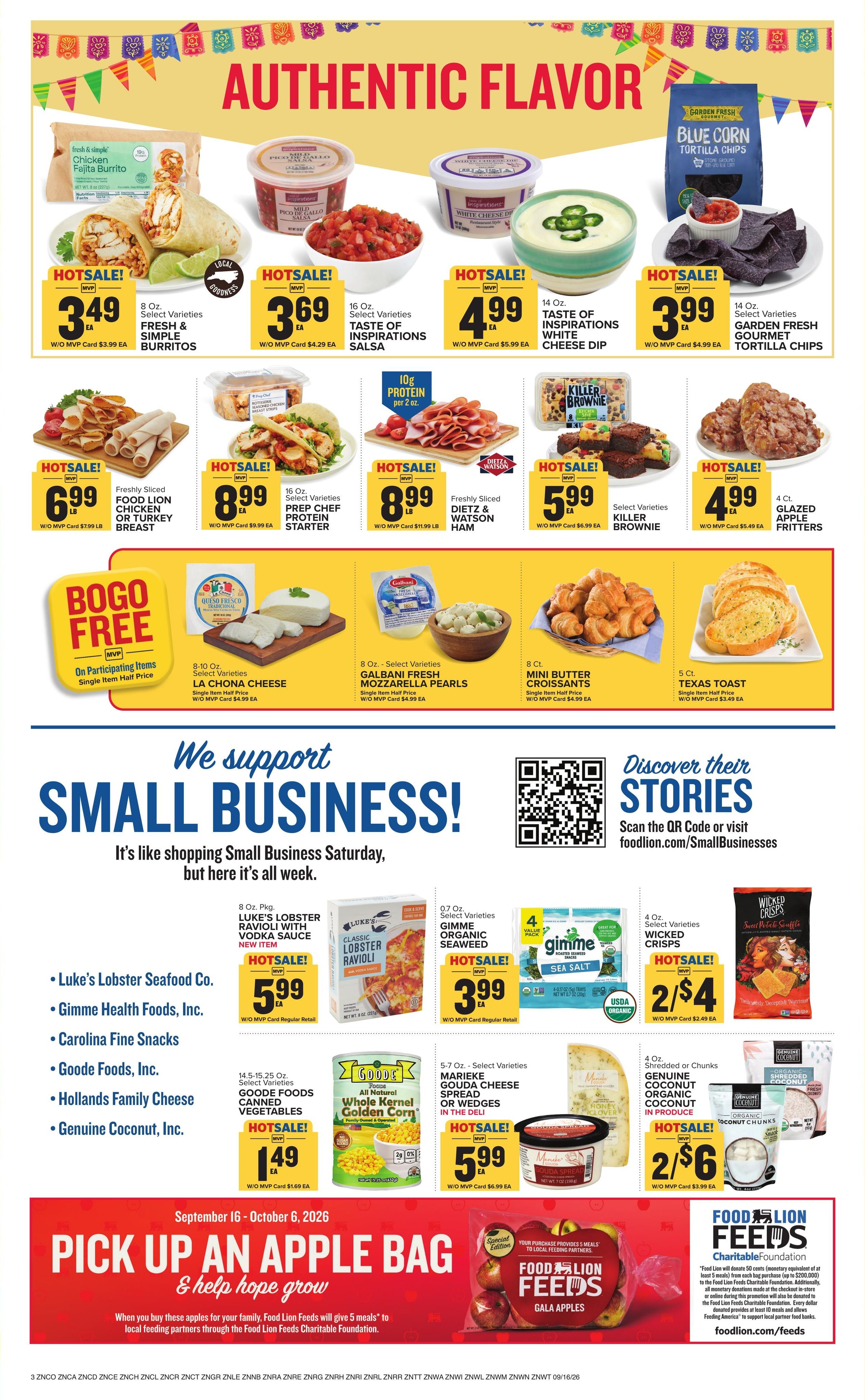 Food Lion (Cary Area, NC) Weekly Ad September 16 - 22, 2026
