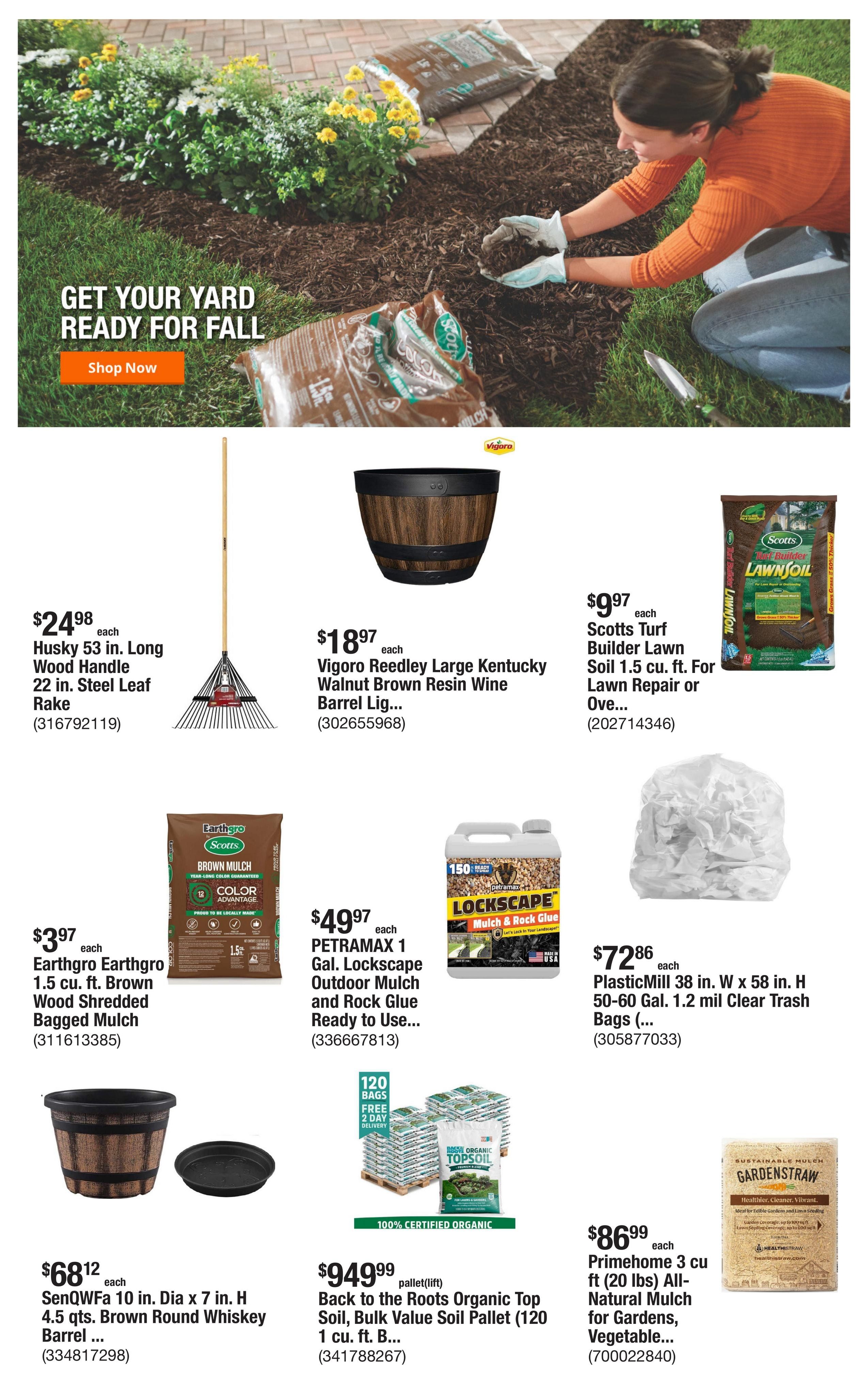 Home Depot (Glendale-La Canada Flintridge Area, CA) Weekly Ad September 10 - 24, 2026