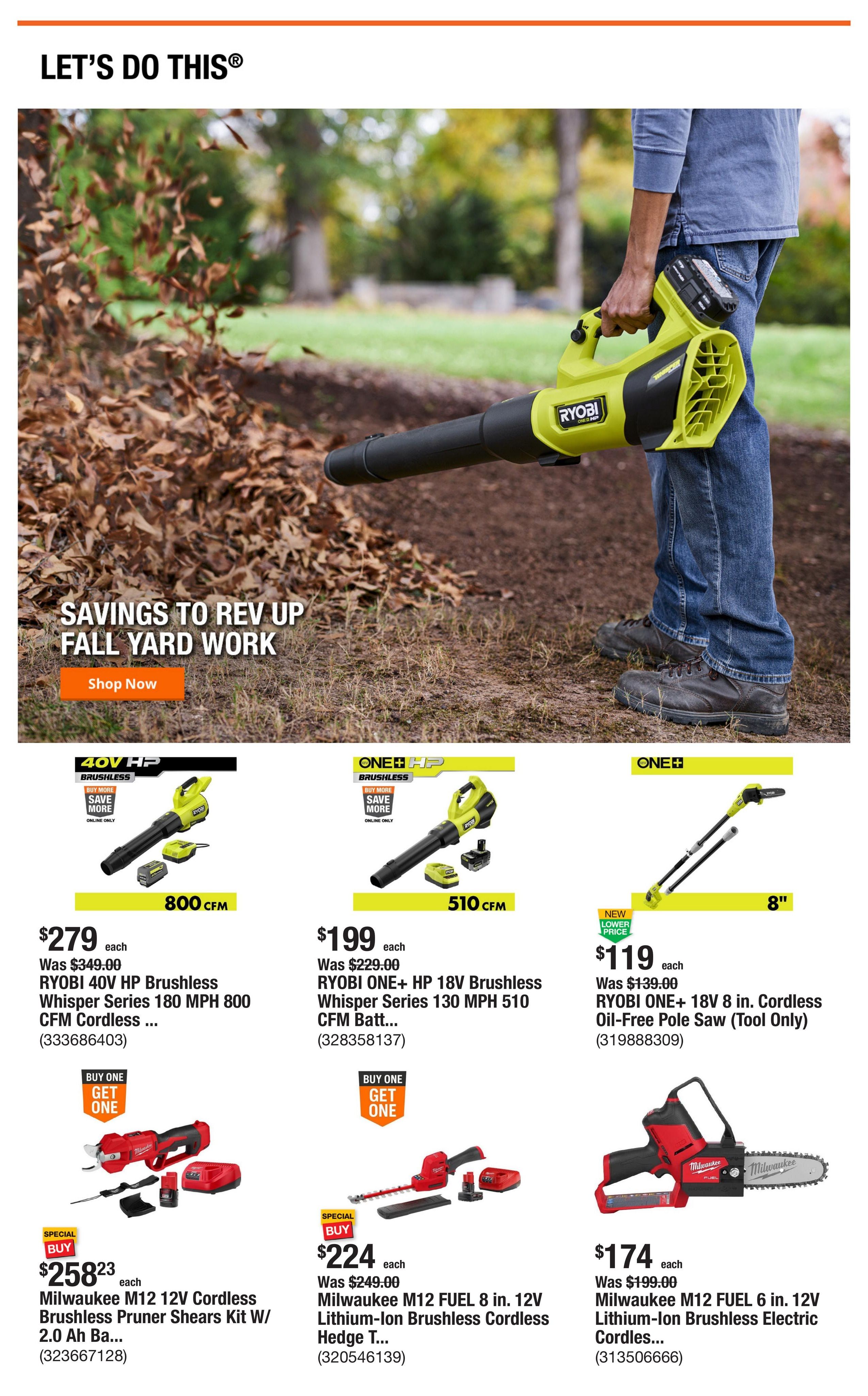 Home Depot Weekly Ad September 10 - 24, 2026