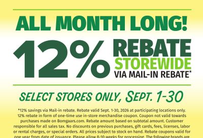 Bomgaars (Sweet Springs Area, MO) Weekly Ad September 16 - 28, 2026