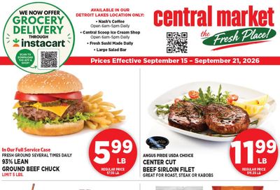 Central Market Weekly Ad September 15 - 21, 2026