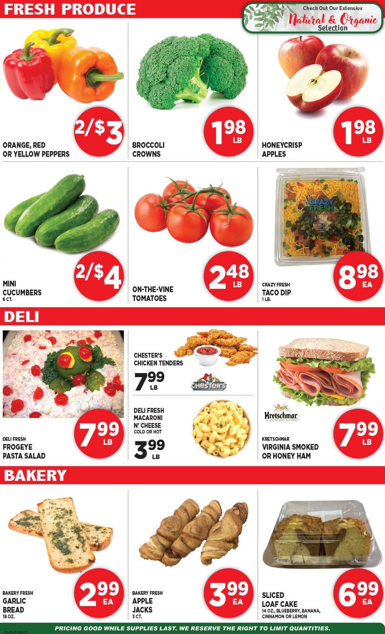 Central Market Weekly Ad September 15 - 21, 2026