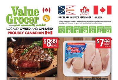 Value Grocer Flyer September 17 to 23