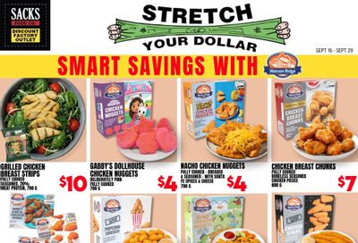 Sacks Food Co. Flyer September 16 to 29