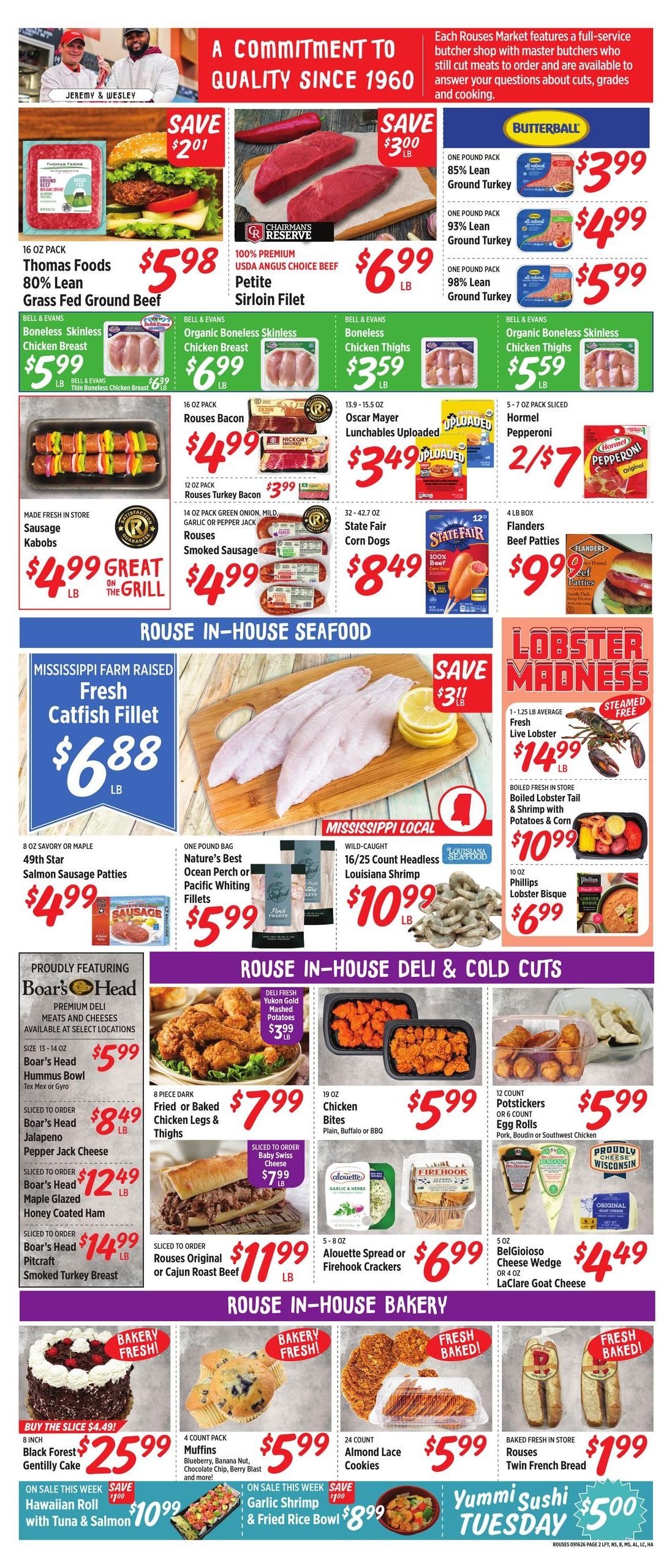 Rouses Supermarkets (Lafayette Area, LA) Weekly Ad September 16 - 23, 2026