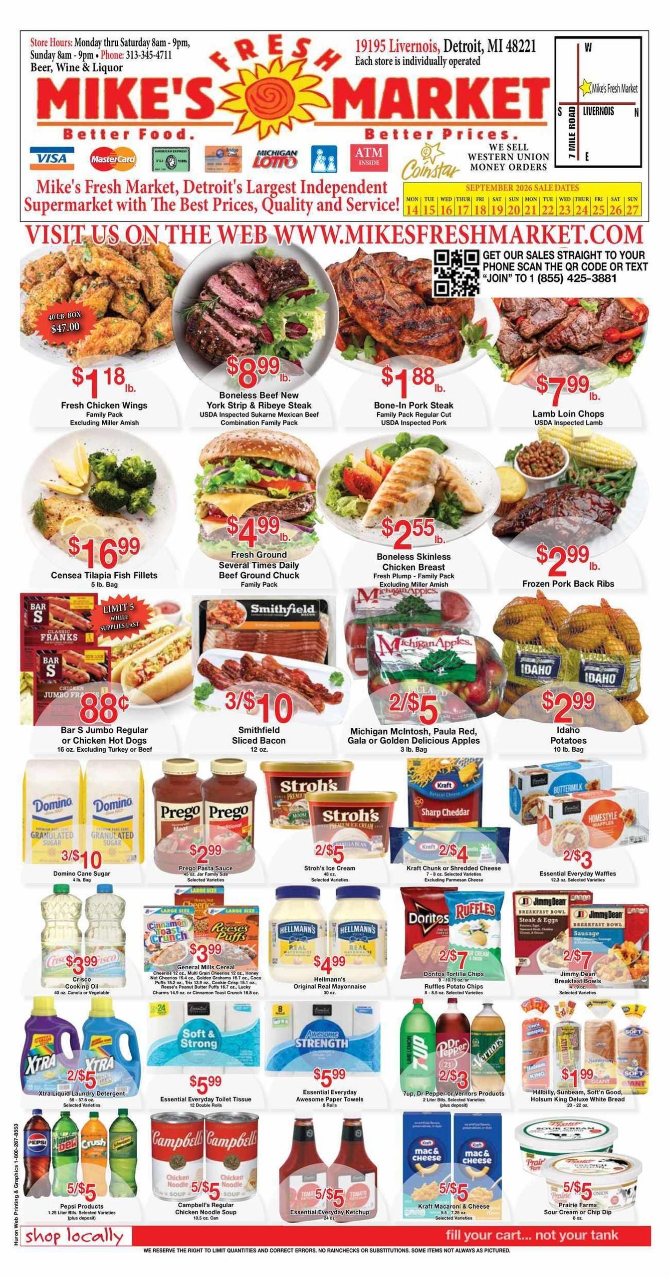 Mike's Fresh Market Weekly Ad September 14 - 27, 2026