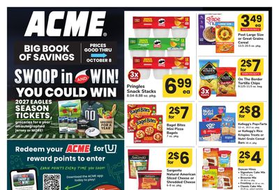 Acme Markets (Allentown Area, NJ) Big Book of Savings Weekly Ad September 11 - October 8, 2026