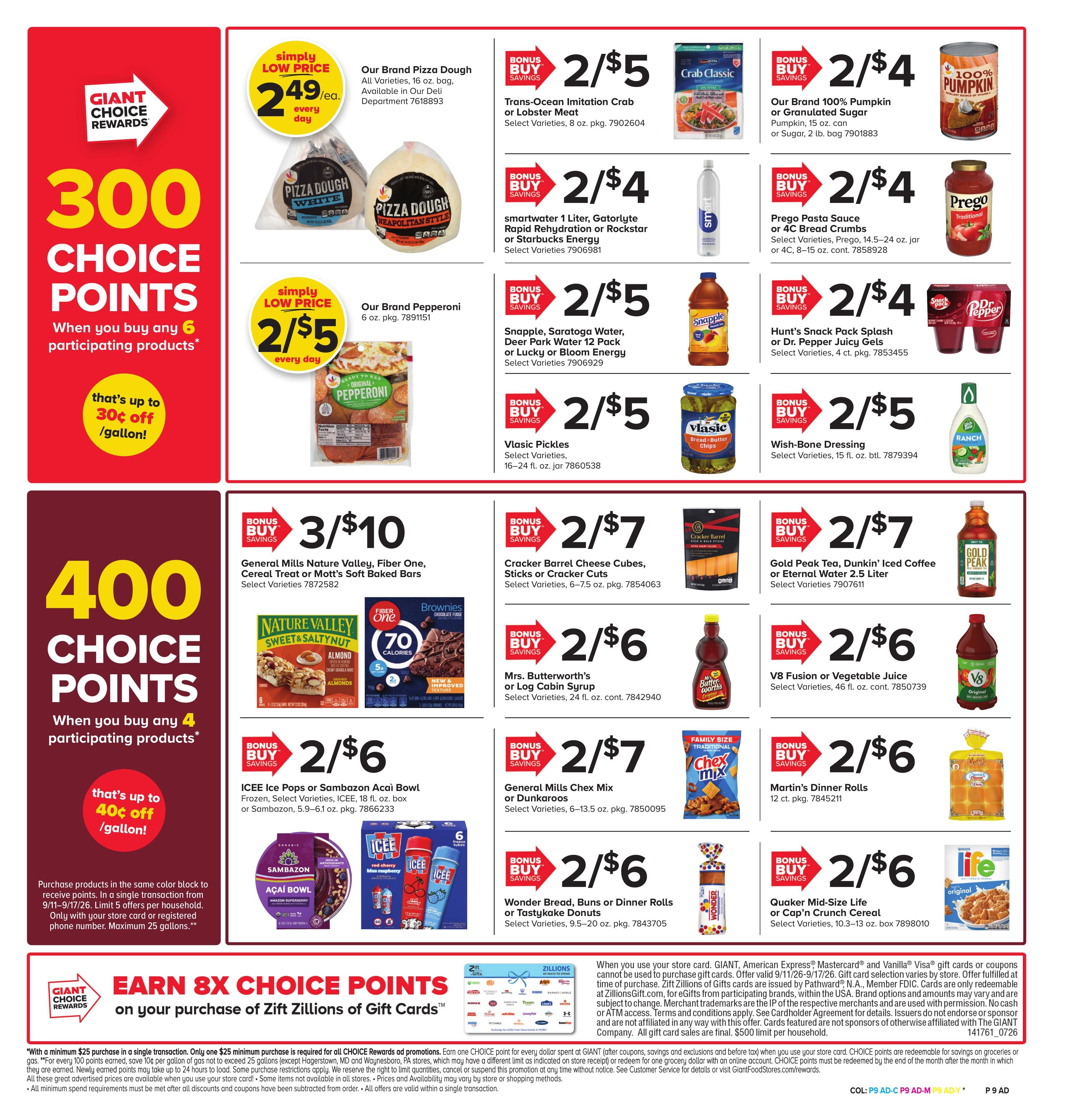 Giant Food Stores (Allentown Area, NJ) Weekly Ad September 11 - 17, 2026