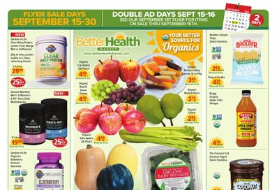Better Health Market Weekly Ad September 15 - 30, 2026