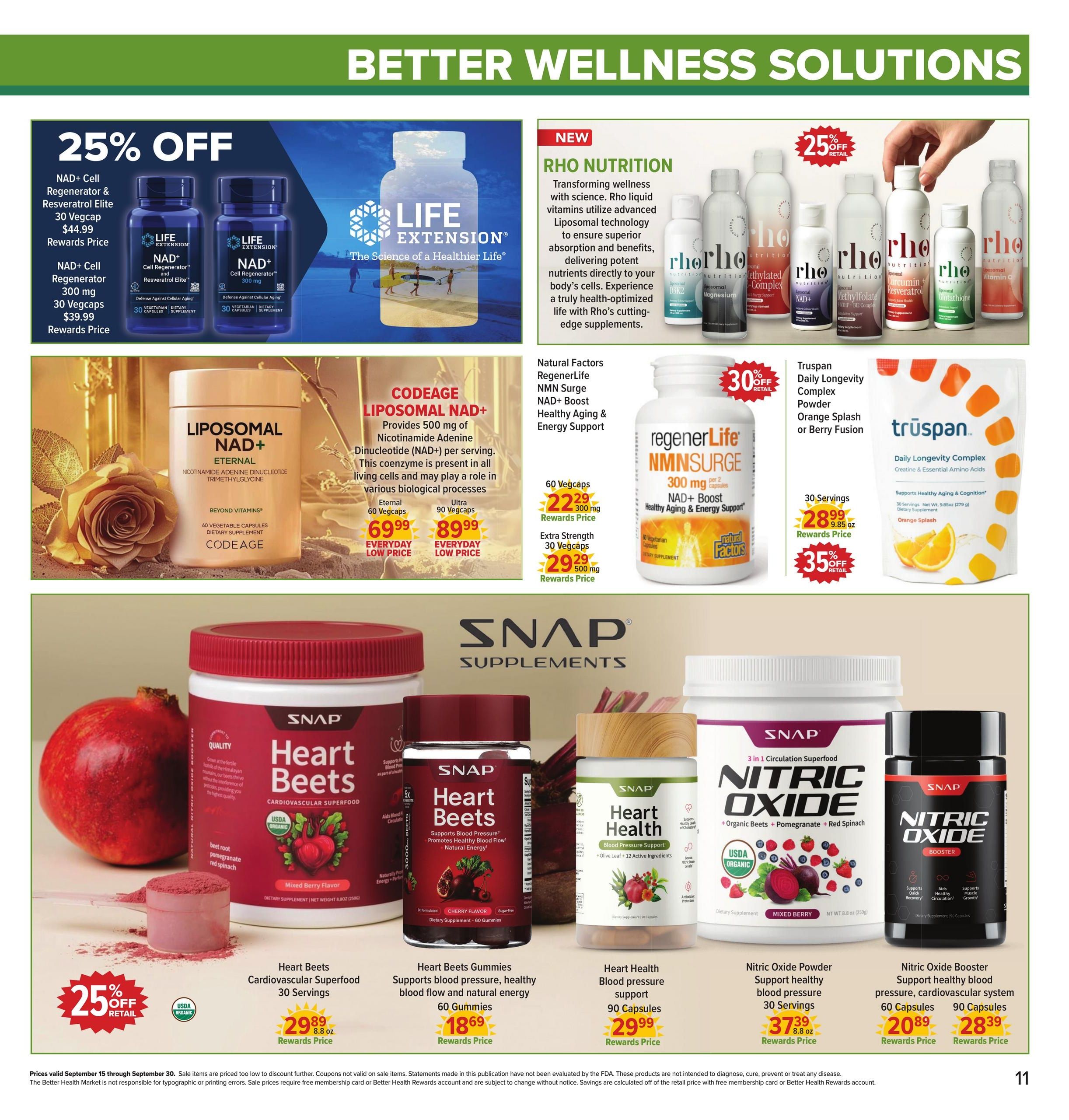 Better Health Market Weekly Ad September 15 - 30, 2026