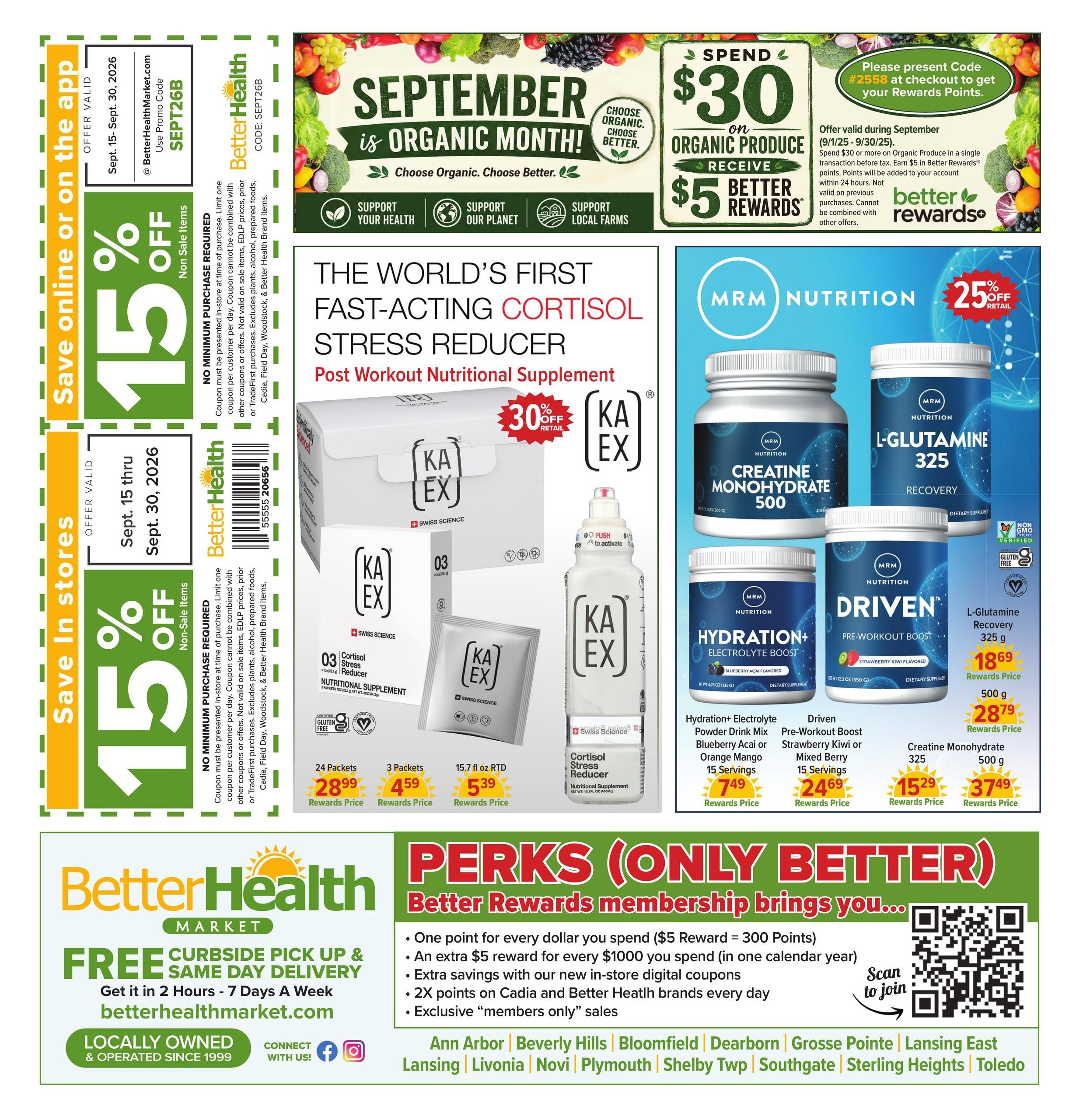 Better Health Market Weekly Ad September 15 - 30, 2026