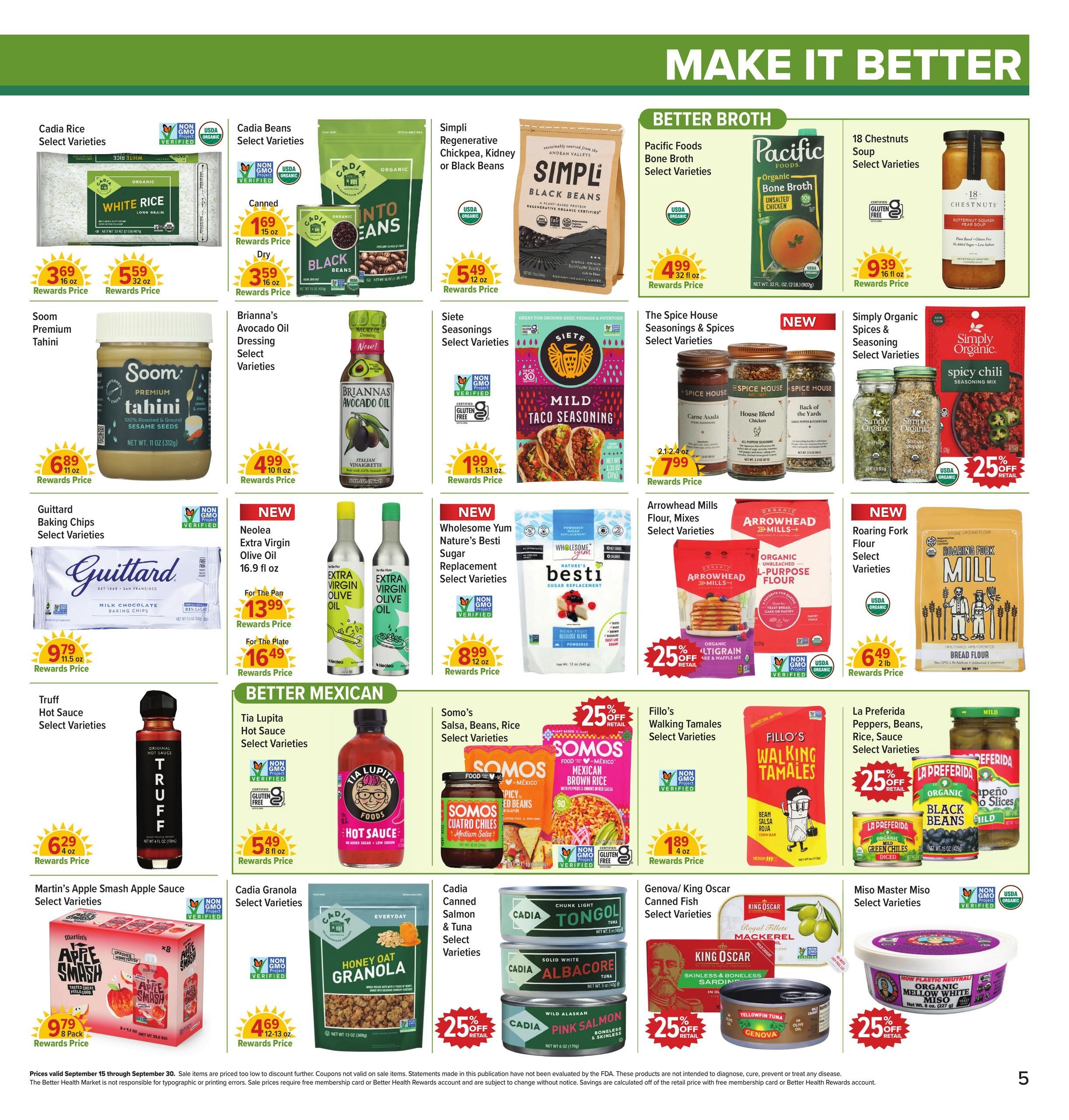 Better Health Market Weekly Ad September 15 - 30, 2026