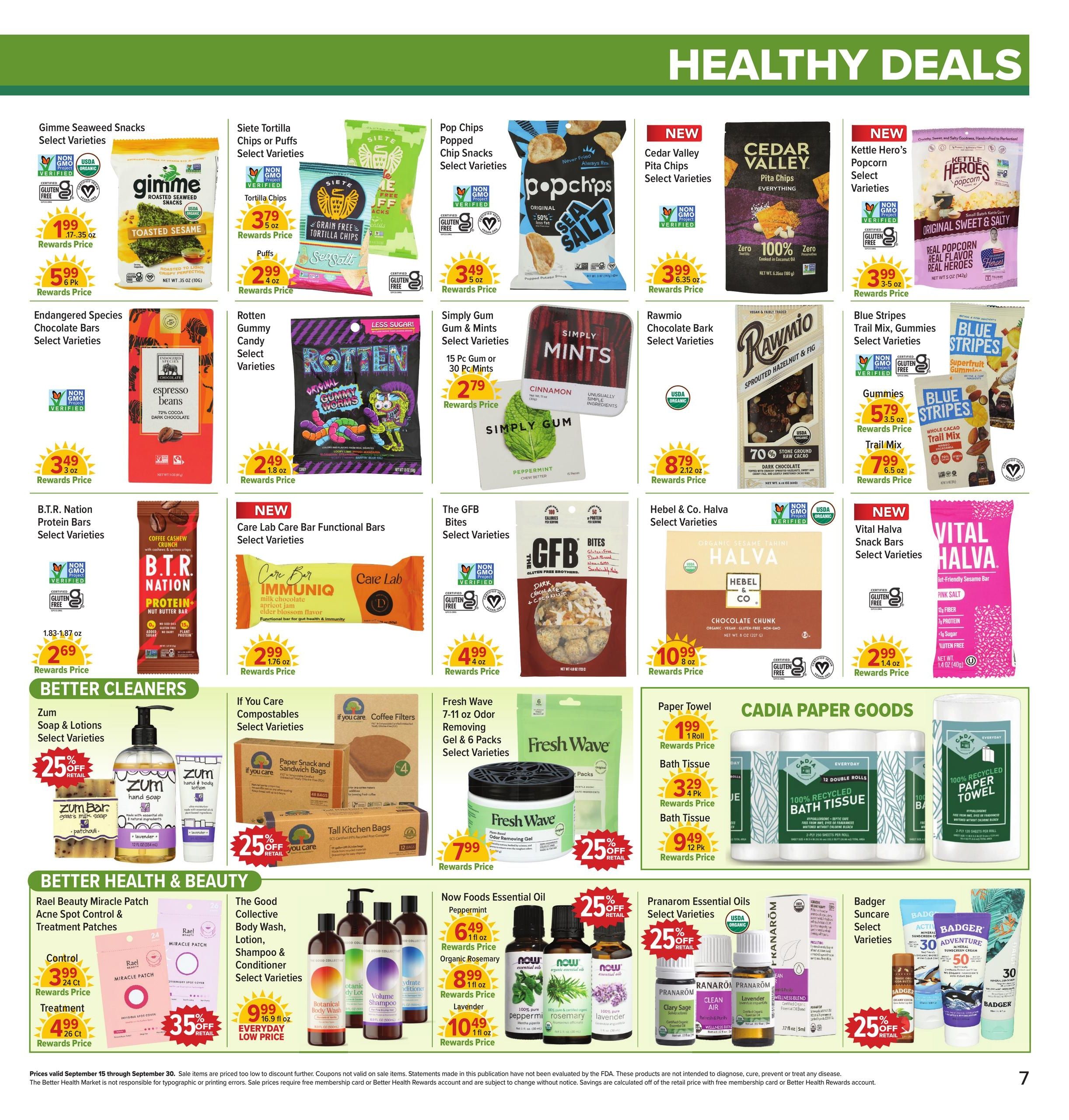 Better Health Market Weekly Ad September 15 - 30, 2026