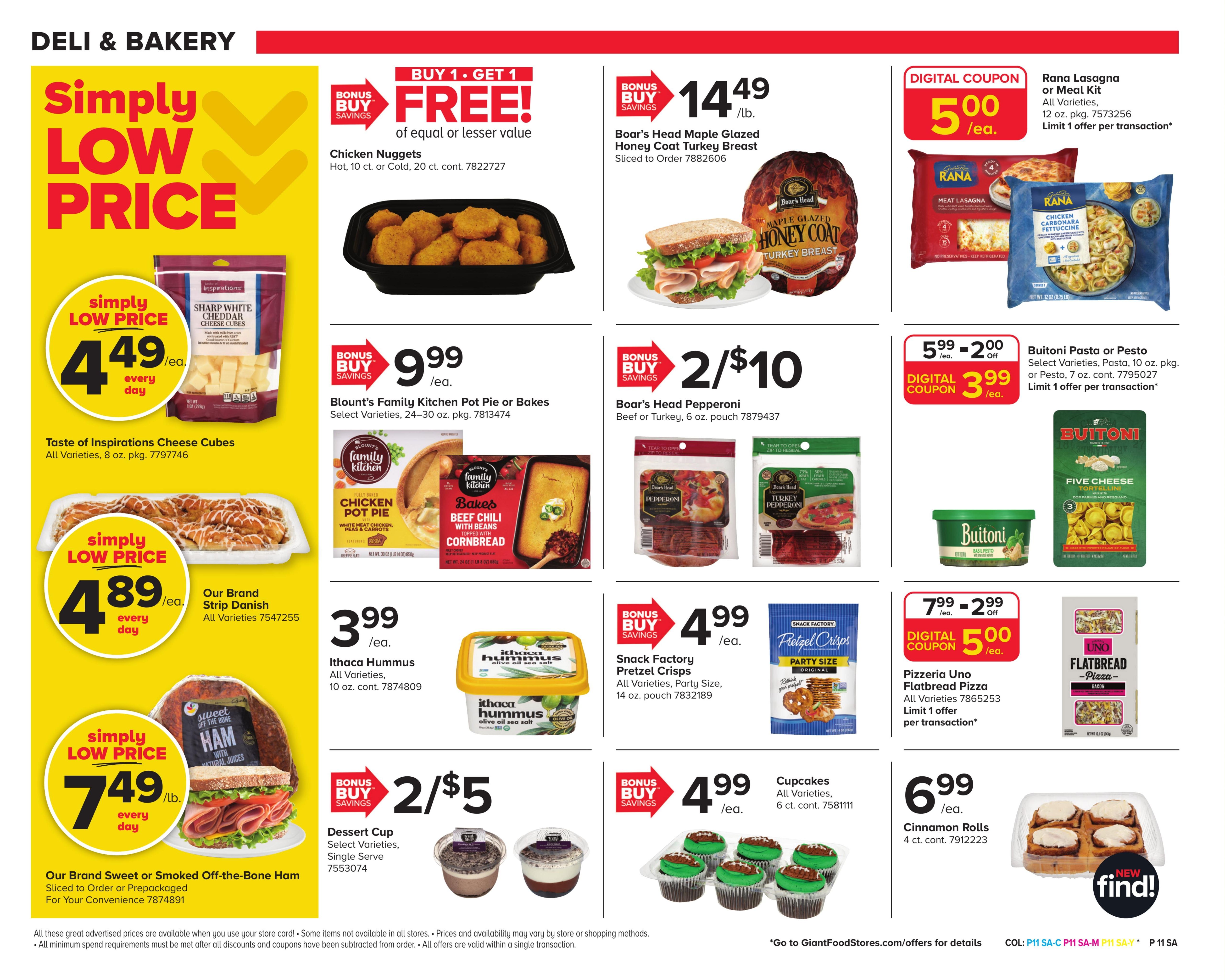 Giant Food Stores (Coalport-Orbisonia Area, PA) Weekly Ad September 11 - 17, 2026