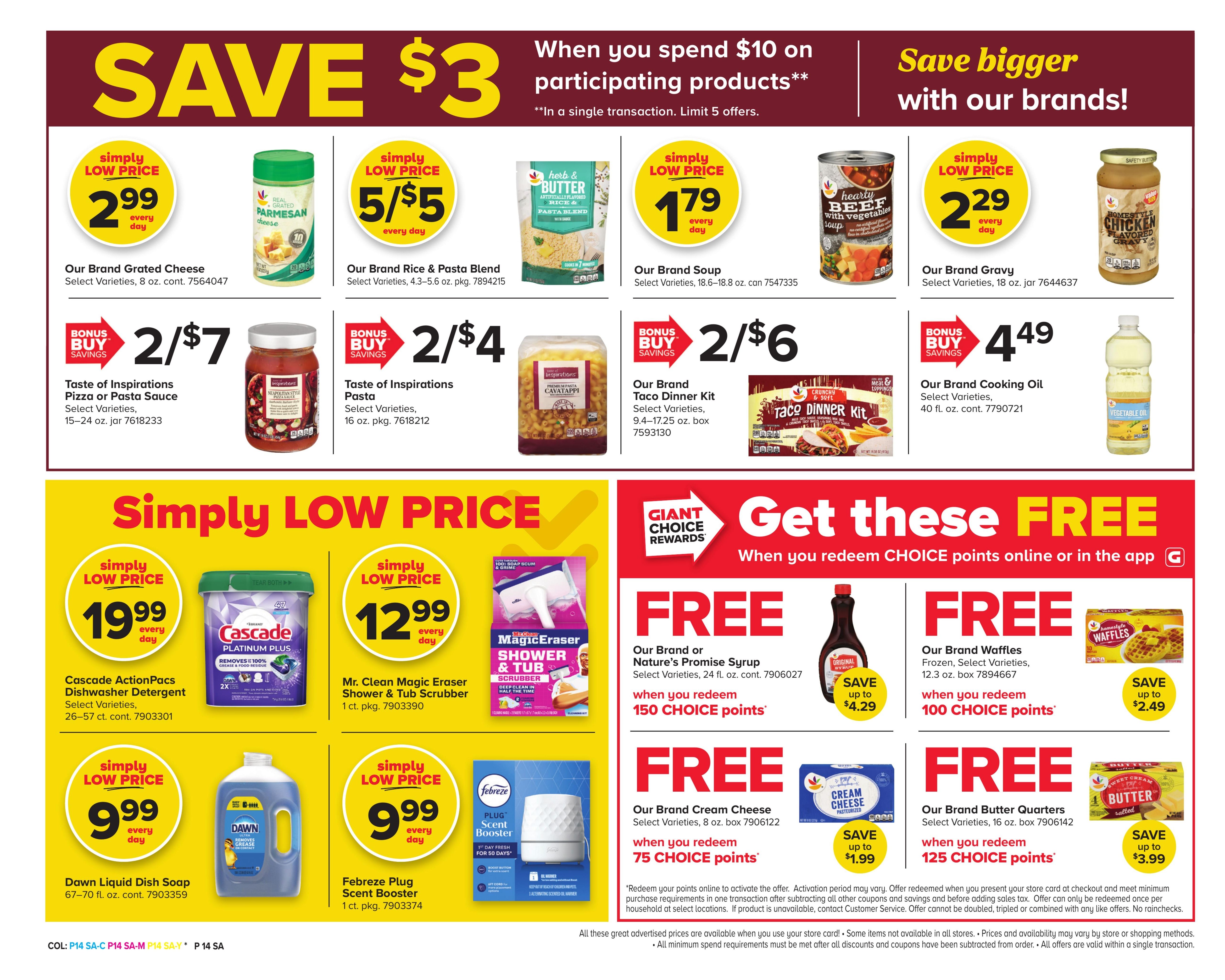 Giant Food Stores (Williamsport Area, PA) Weekly Ad September 11 - 17, 2026