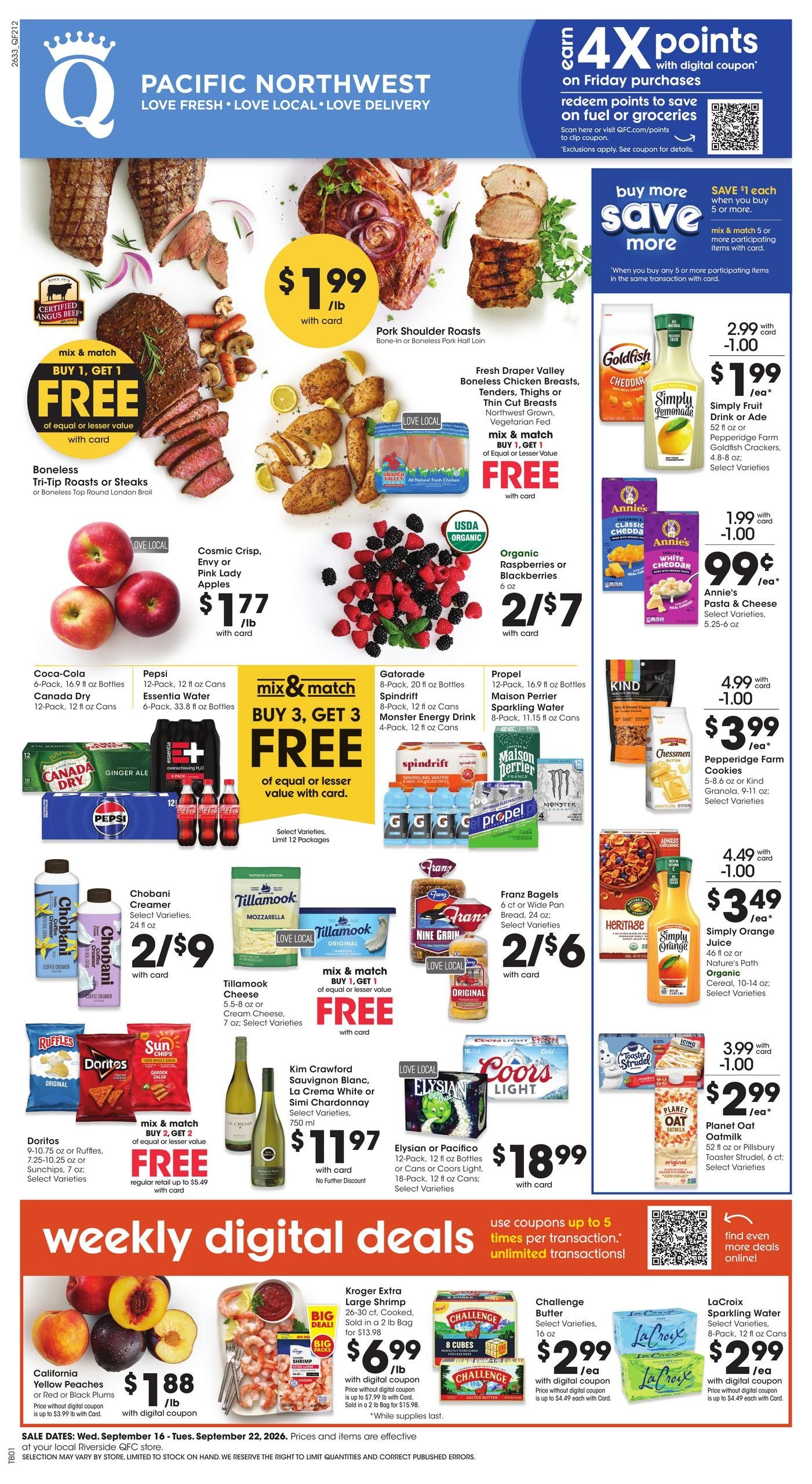QFC (Gresham Area, OR) Weekly Ad September 16 - 22, 2026