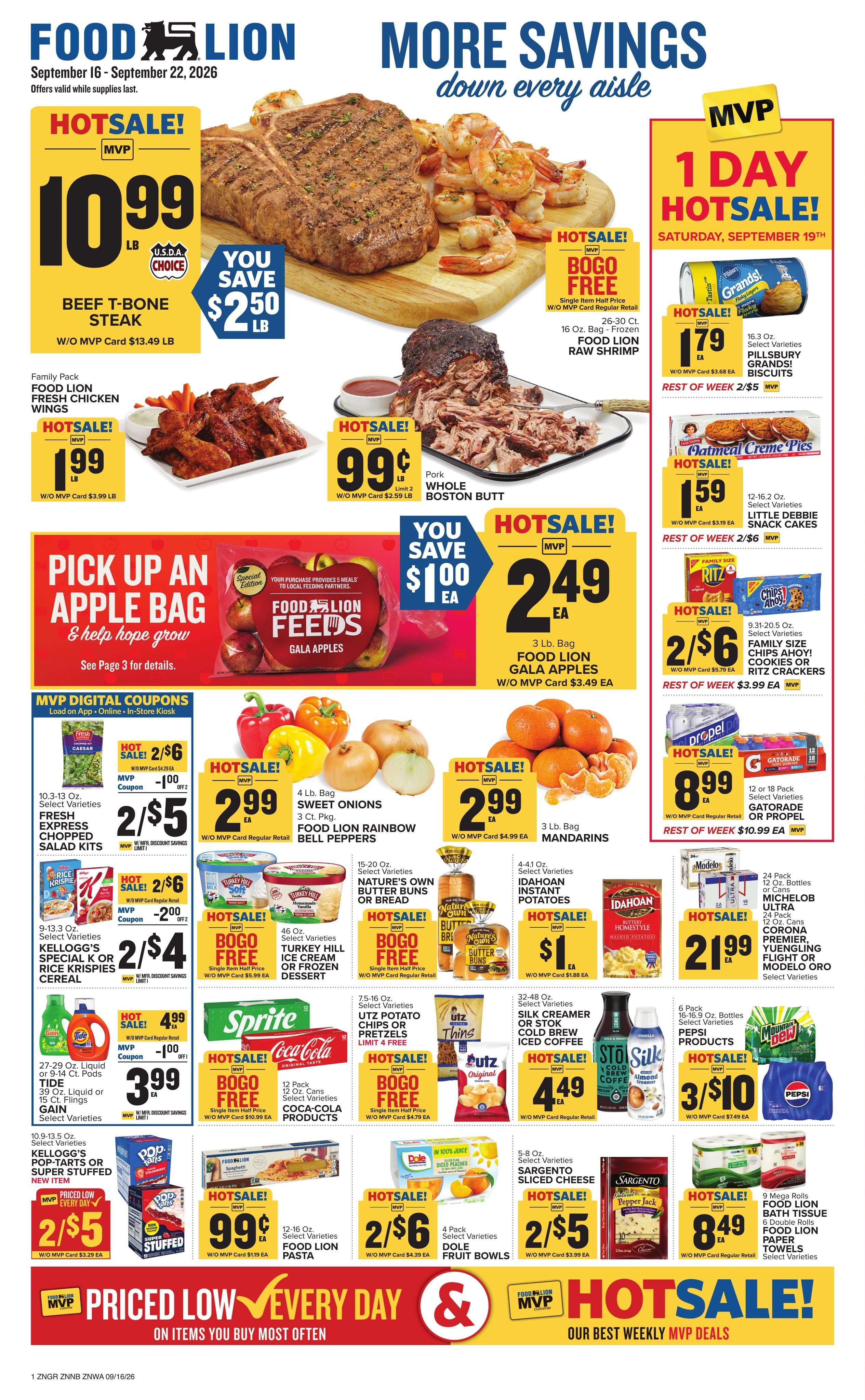 Food Lion (Newport Area, NC) Weekly Ad September 16 - 22, 2026