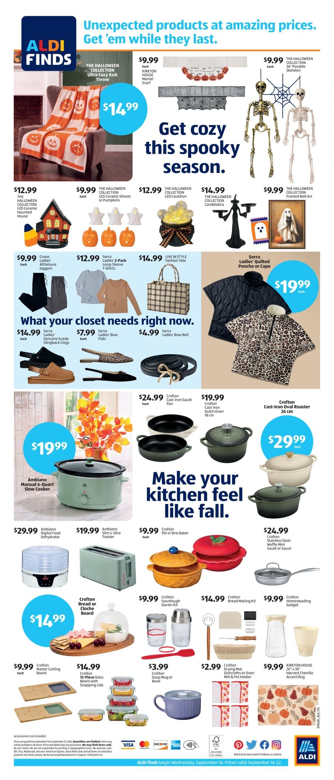 ALDI (Altadena Area, CA) Weekly Ad September 16 - 22, 2026