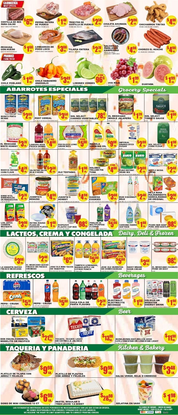 Poco Loco Supermercado (Austin and Georgetown, TX) Weekly Ad September 16 - 22, 2026