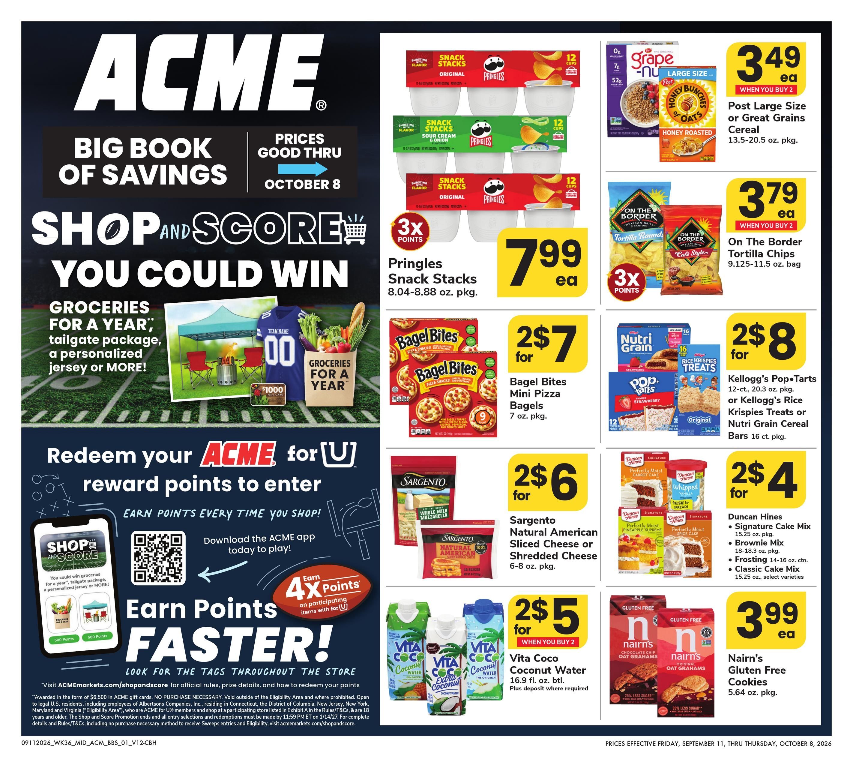 Acme Markets (Bridgeport-Stamford Area, CT) Big Book of Savings Weekly Ad September 11 - October 8, 2026