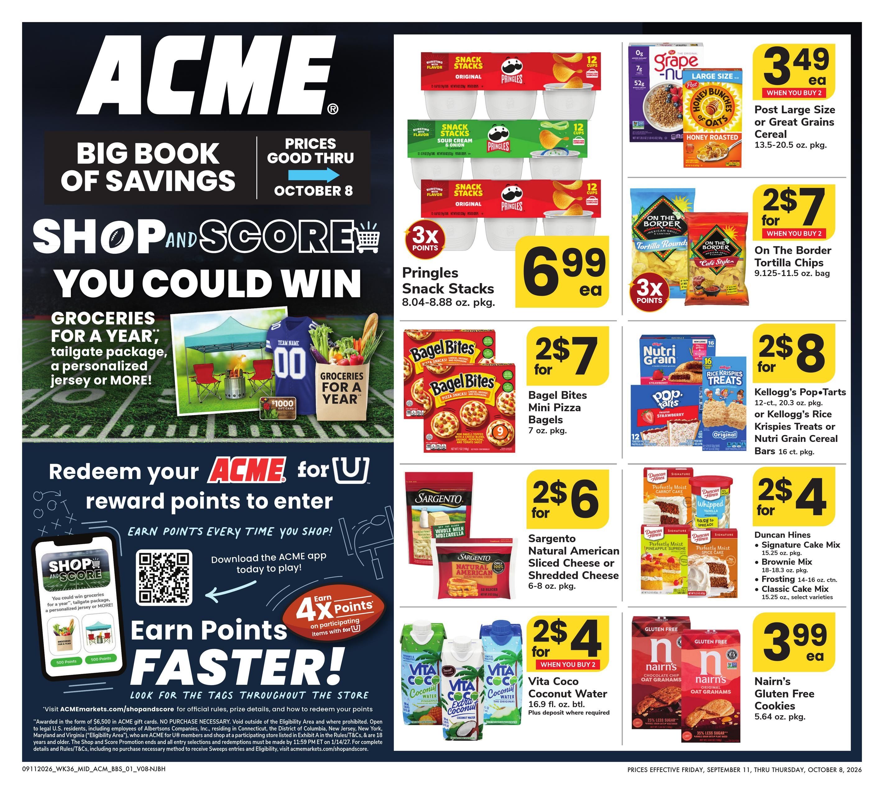 Acme Markets (Lakewood Area, NJ) Big Book of Savings Weekly Ad September 11 - October 8, 2026