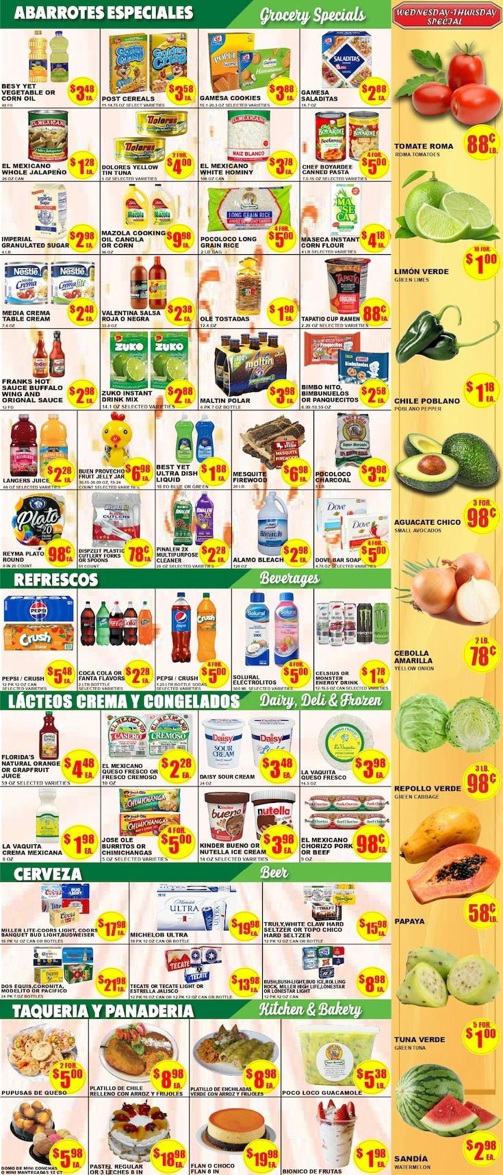 Poco Loco Supermercado (Rosenberg, TX) Weekly Ad September 16 - 22, 2026
