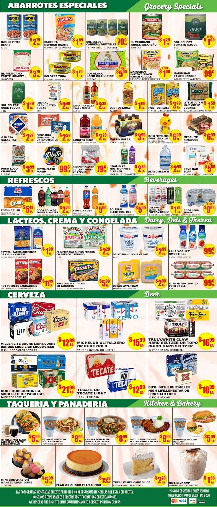 Poco Loco Supermercado (Round Rock, TX) Weekly Ad September 16 - 22, 2026