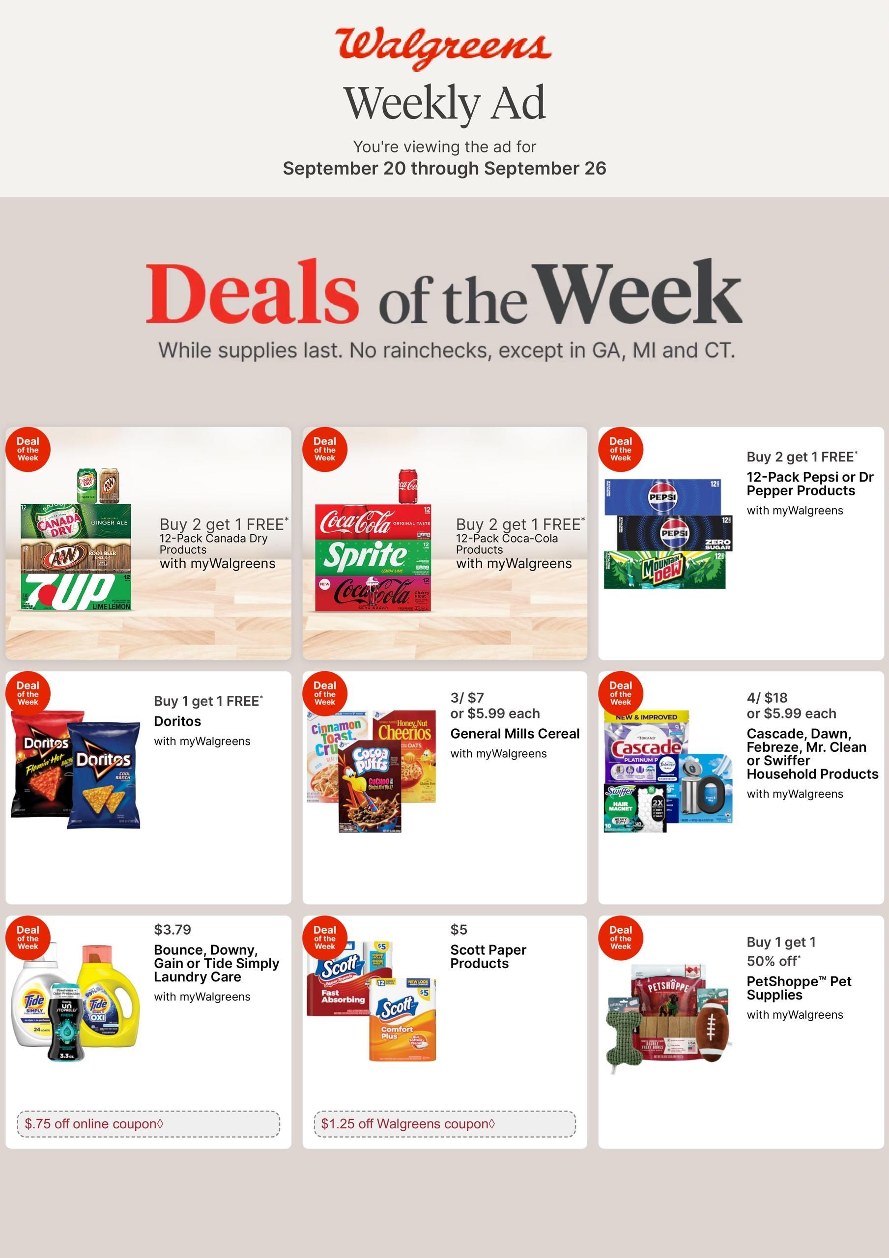 Walgreens (Deltona Area, FL) Weekly Ad September 20 - 26, 2026