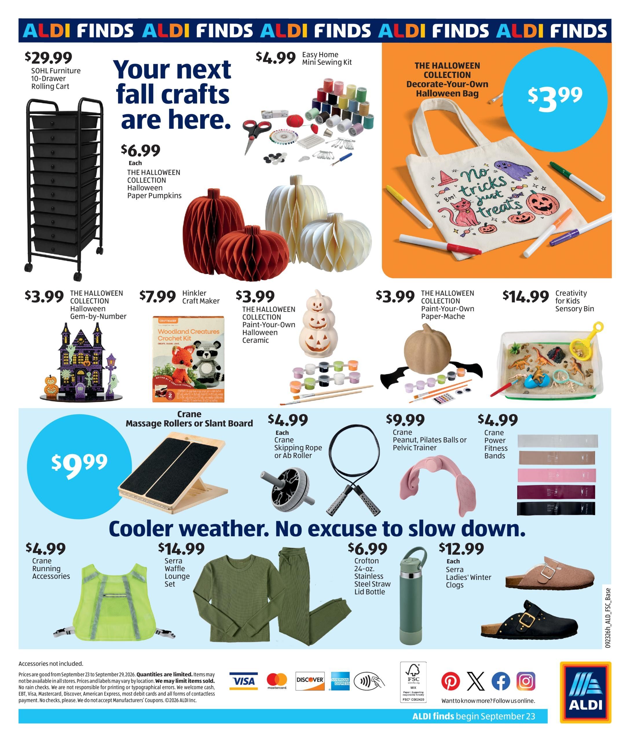 ALDI In Store Weekly Ad September 23 - 29, 2026