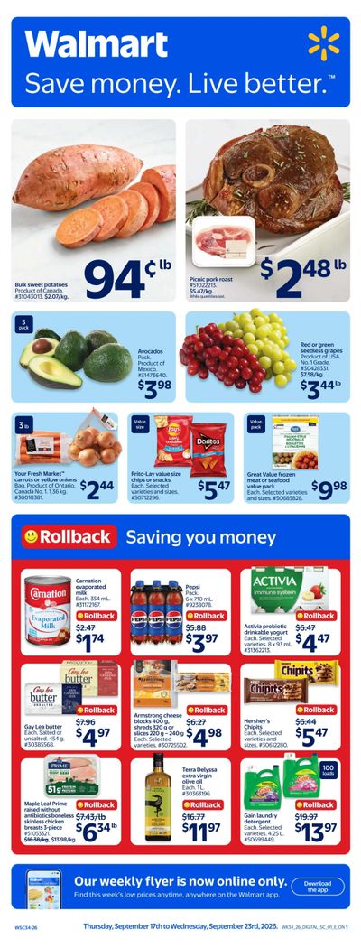 Walmart (ON) Flyer September 17 to 23