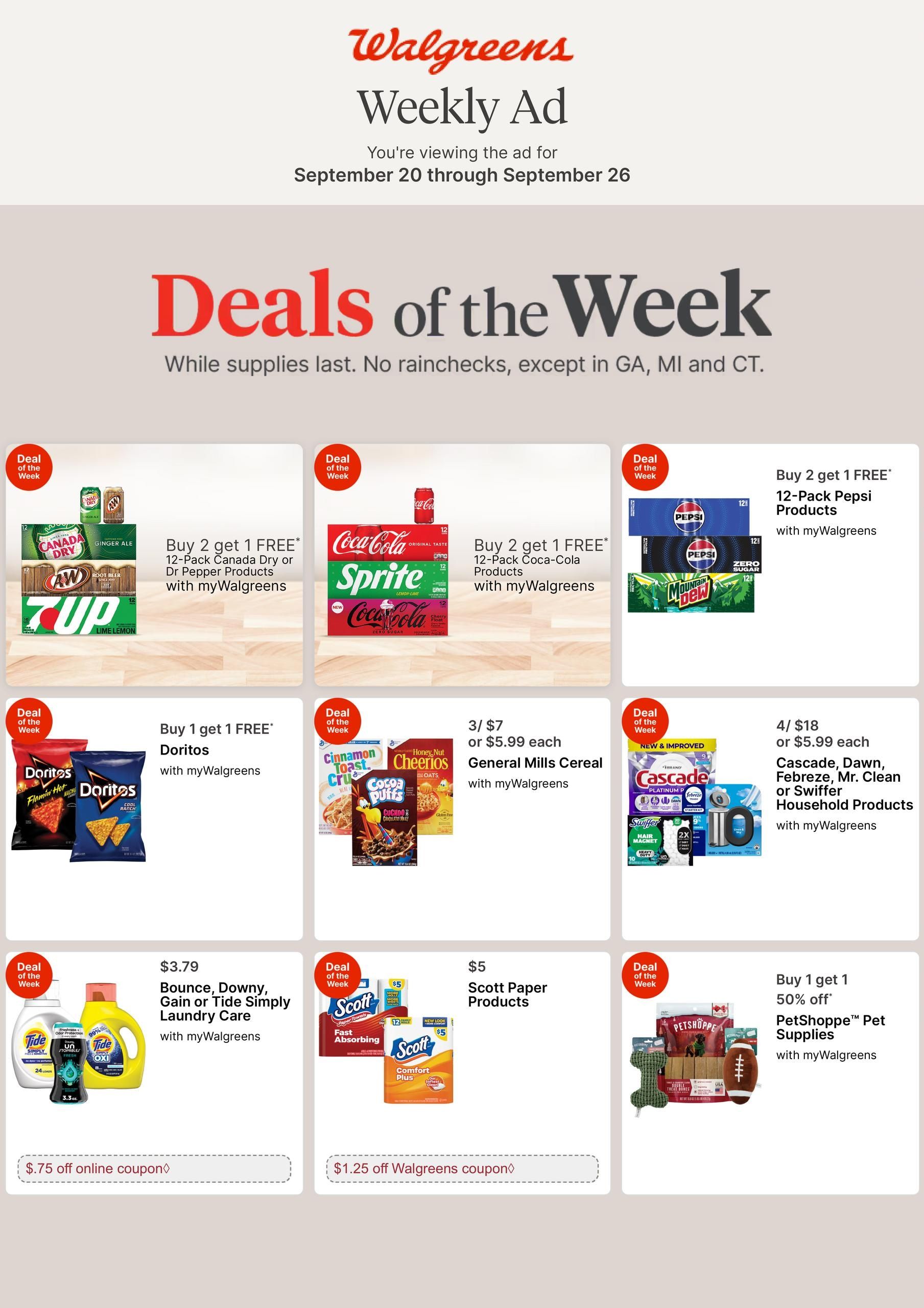 Walgreens (Andalusia Area, AL) Weekly Ad September 20 - 26, 2026