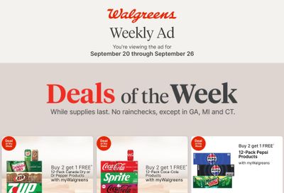 Walgreens (Andalusia Area, AL) Weekly Ad September 20 - 26, 2026